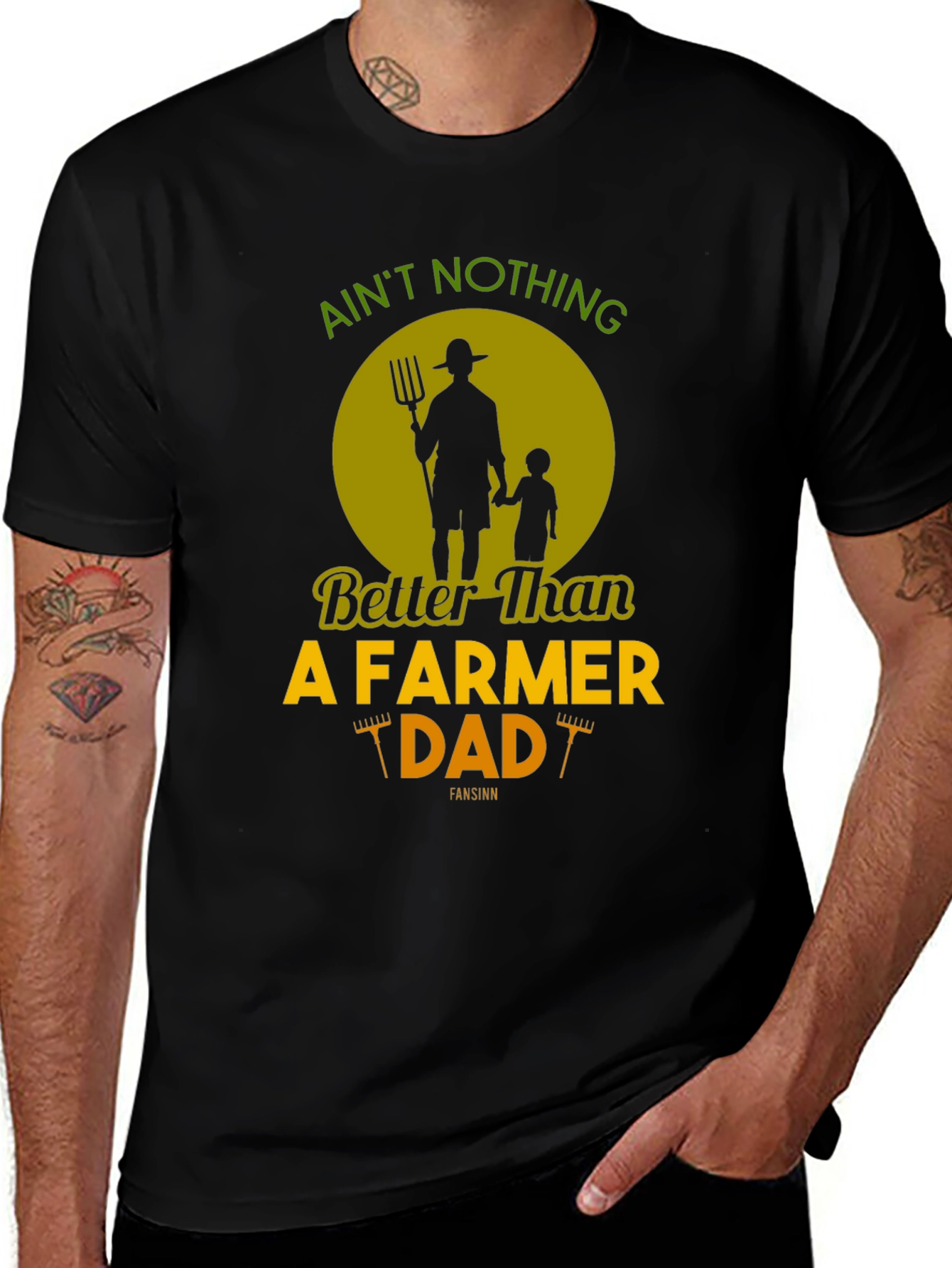 Farmer Dad Graphic Tee - Fathers Day Gift