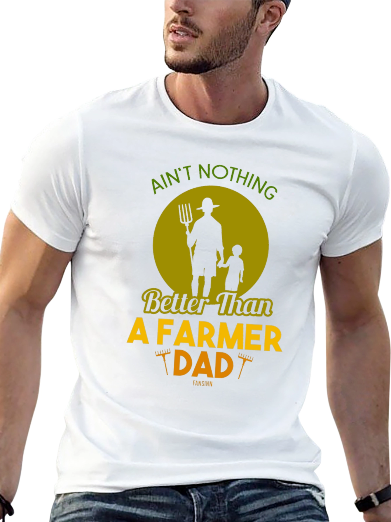Farmer Dad Graphic Tee - Fathers Day Gift