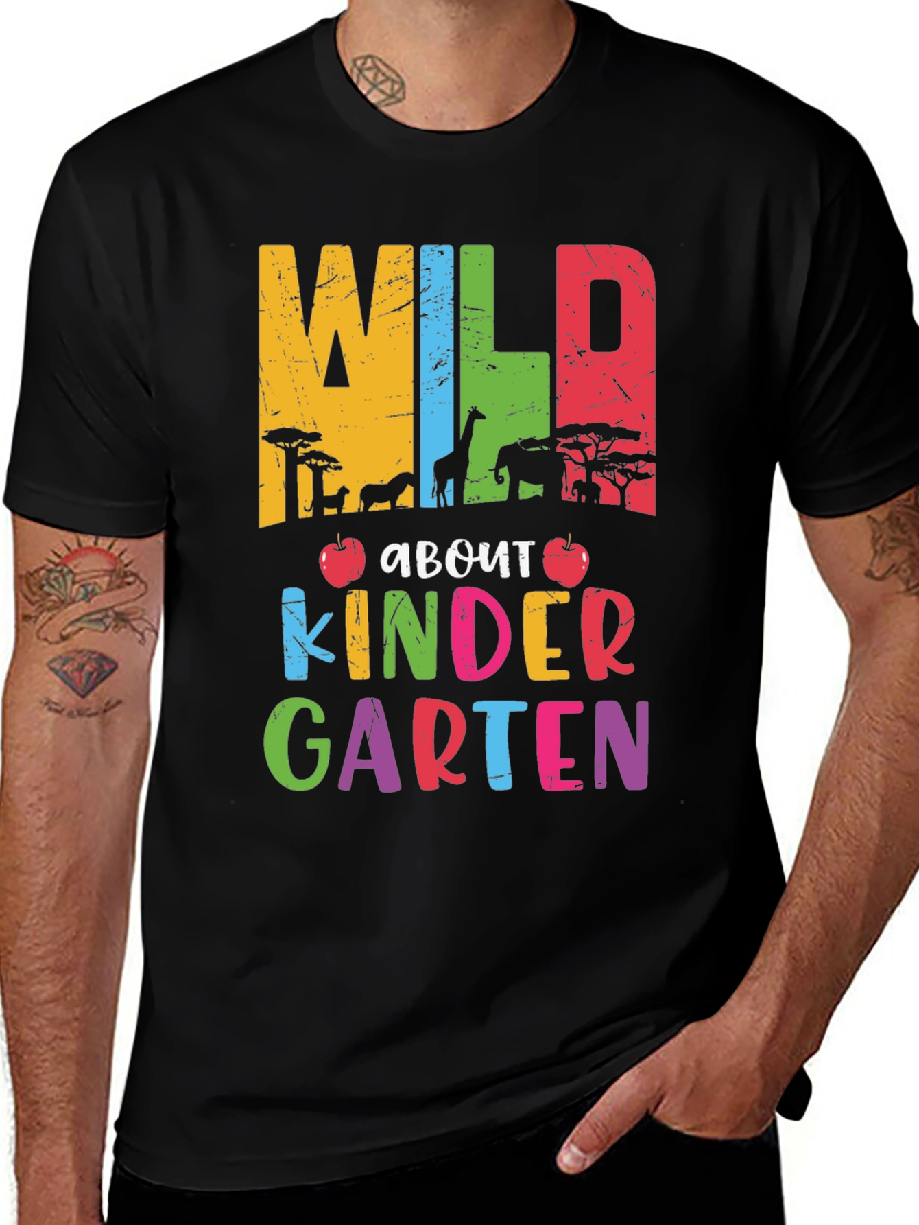 Wild About Kindergarten Teacher T-Shirt