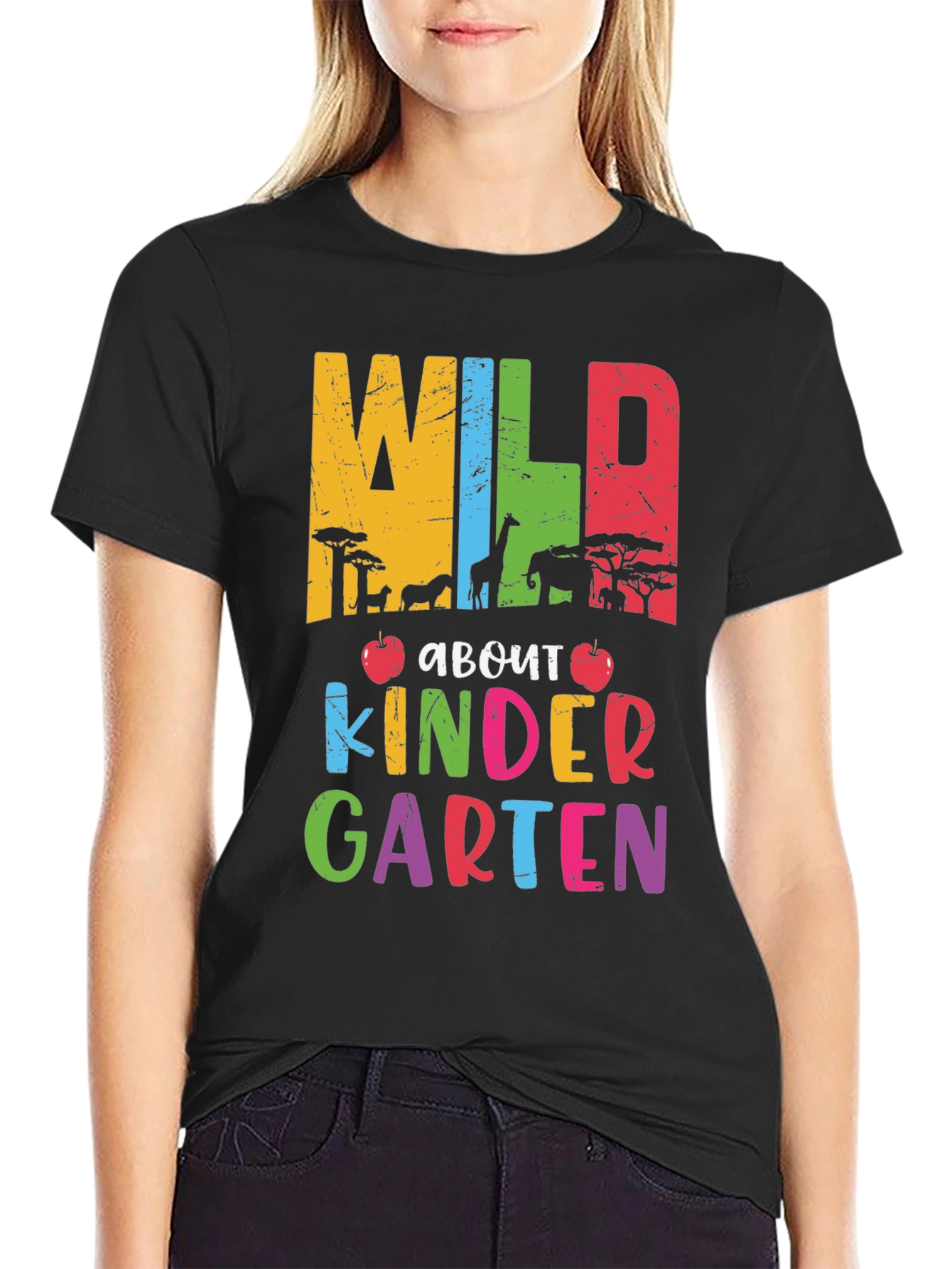 Wild About Kindergarten Teacher T-Shirt