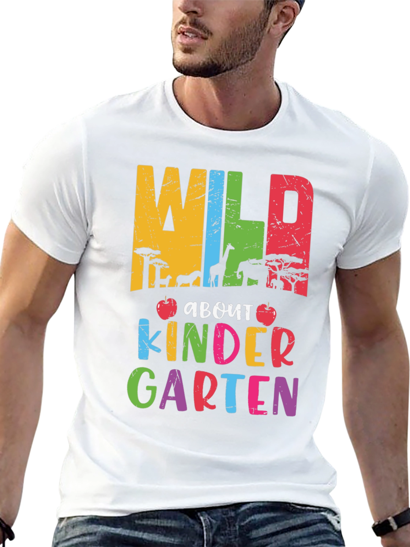 Wild About Kindergarten Teacher T-Shirt