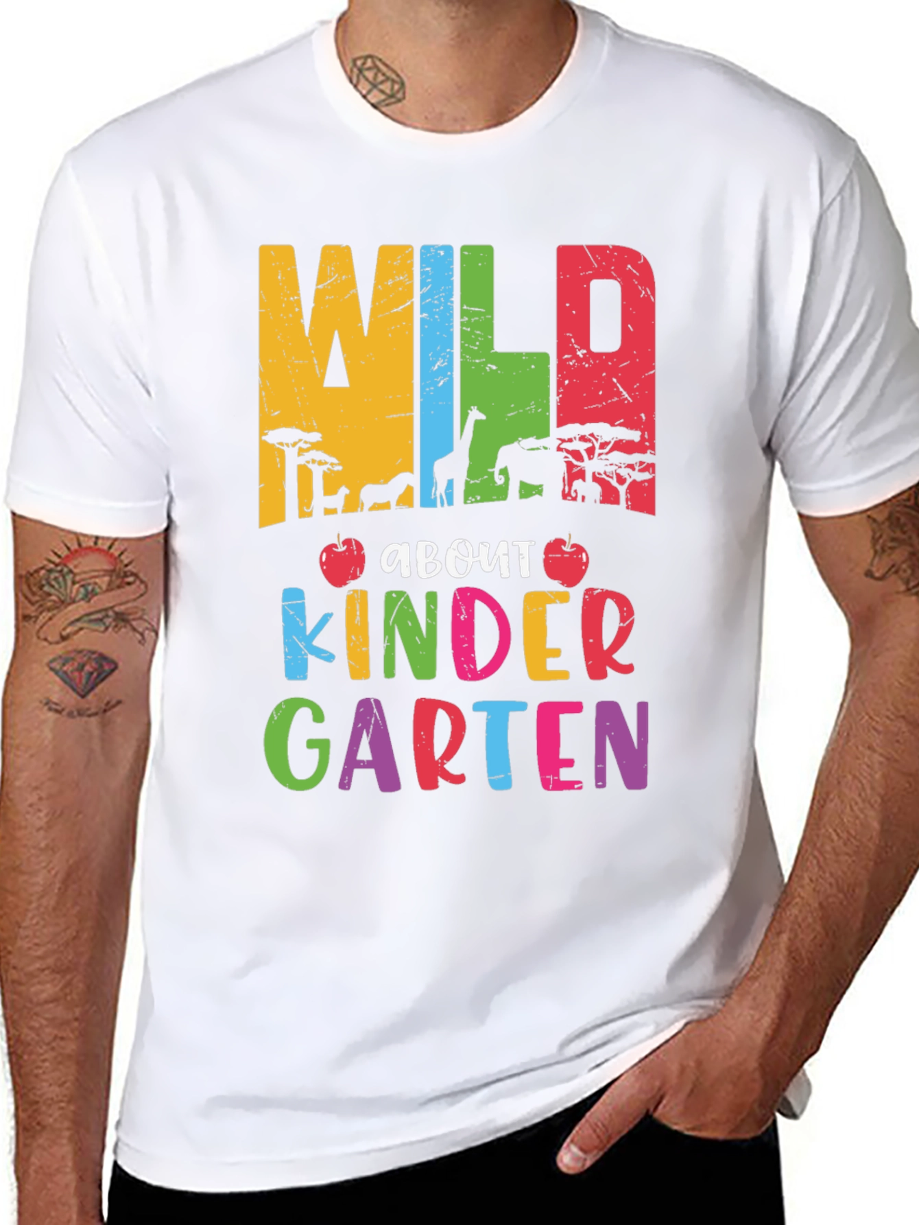 Wild About Kindergarten Teacher T-Shirt