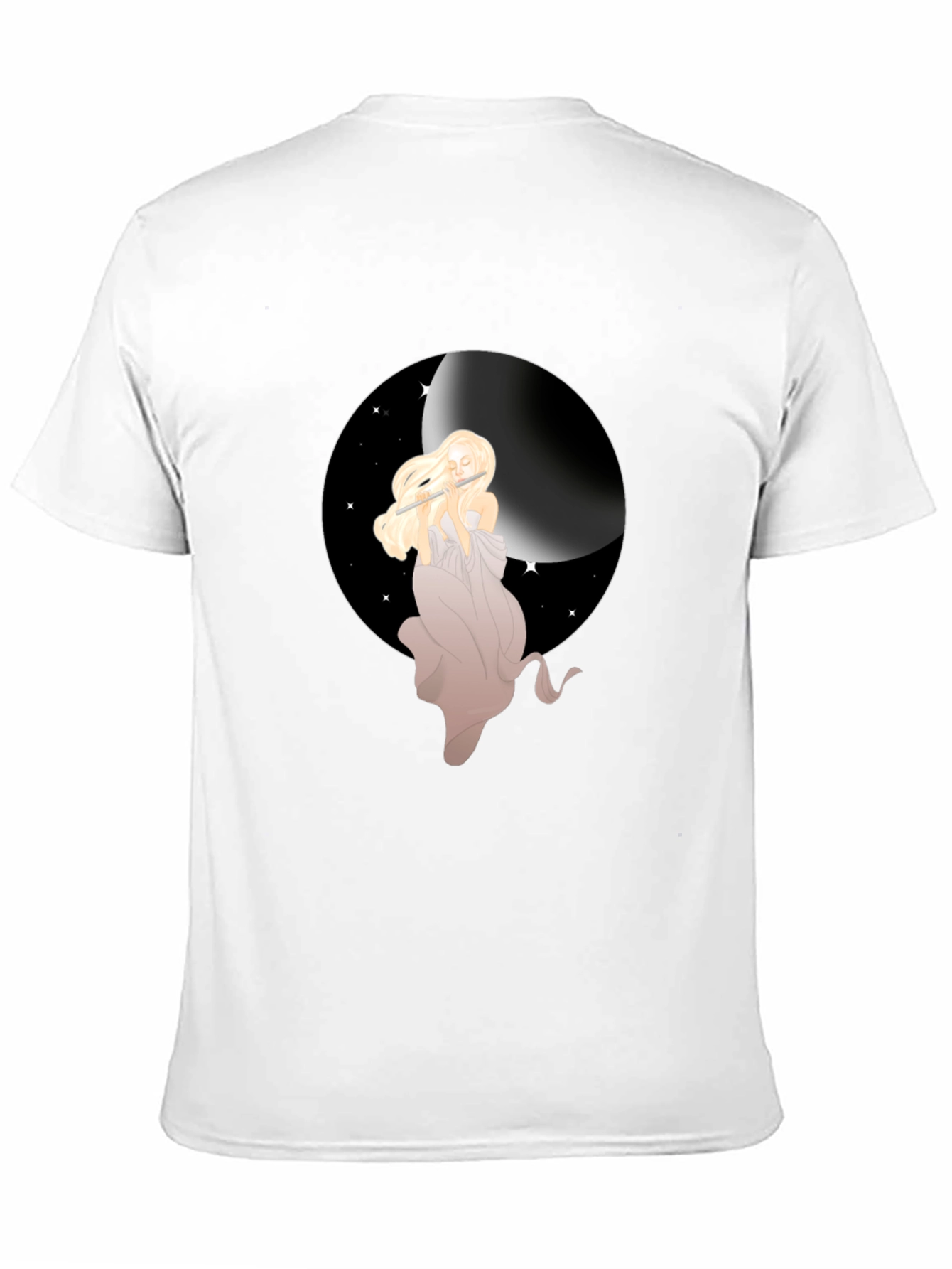 Moon Goddess Graphic Tee - Stylish Black T-Shirt