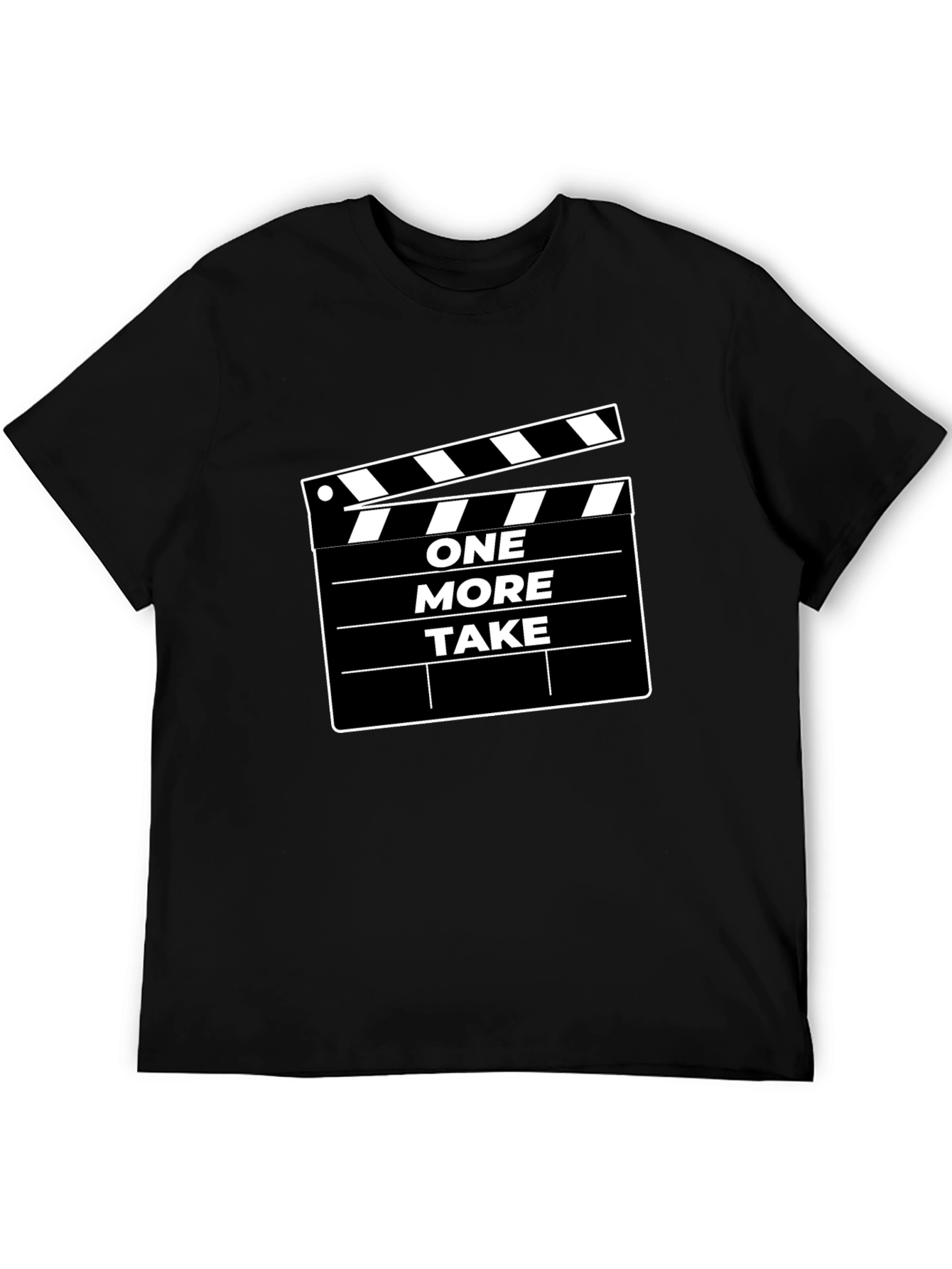 One More Take Black Graphic Tee