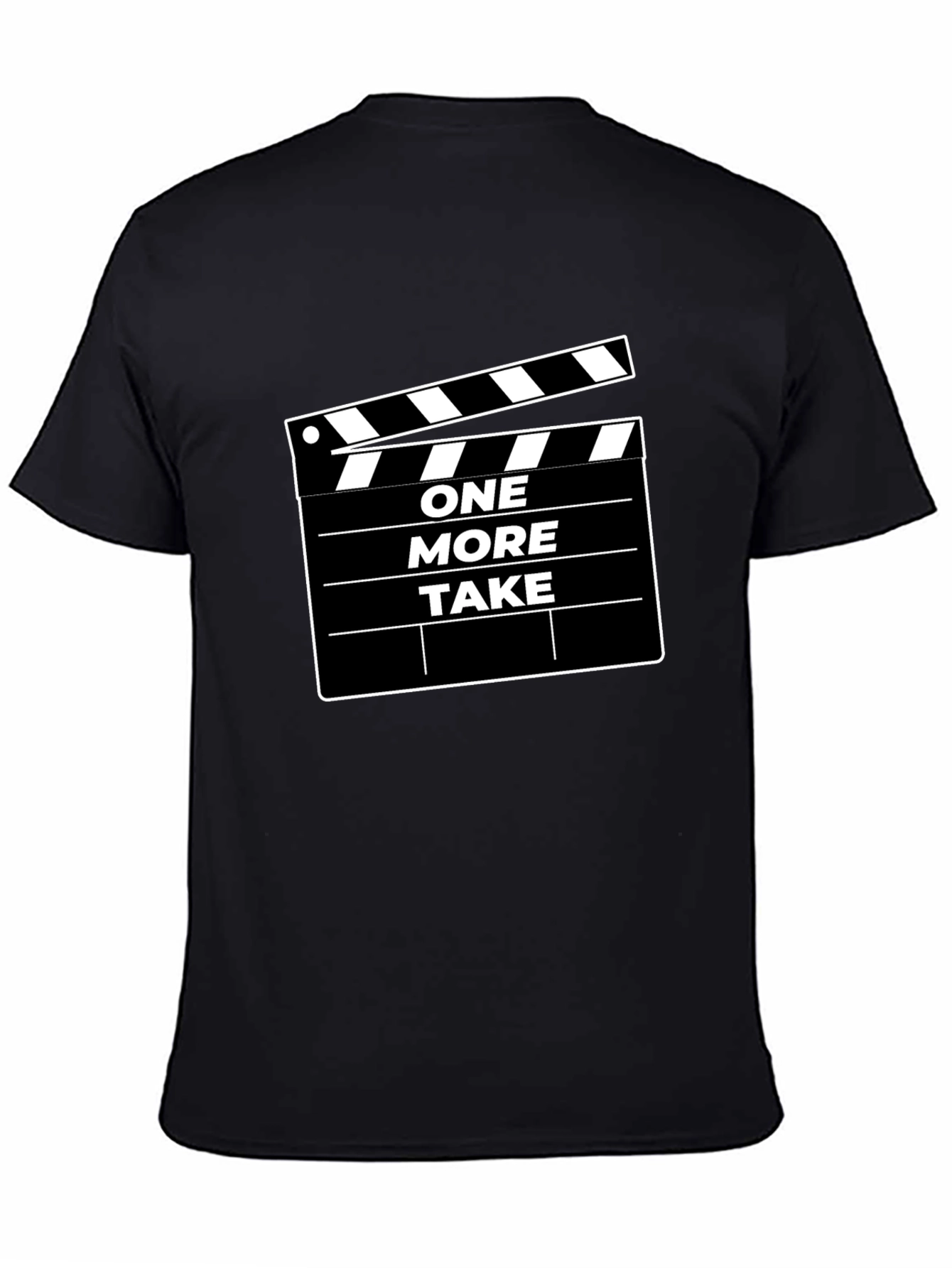 One More Take Black Graphic Tee
