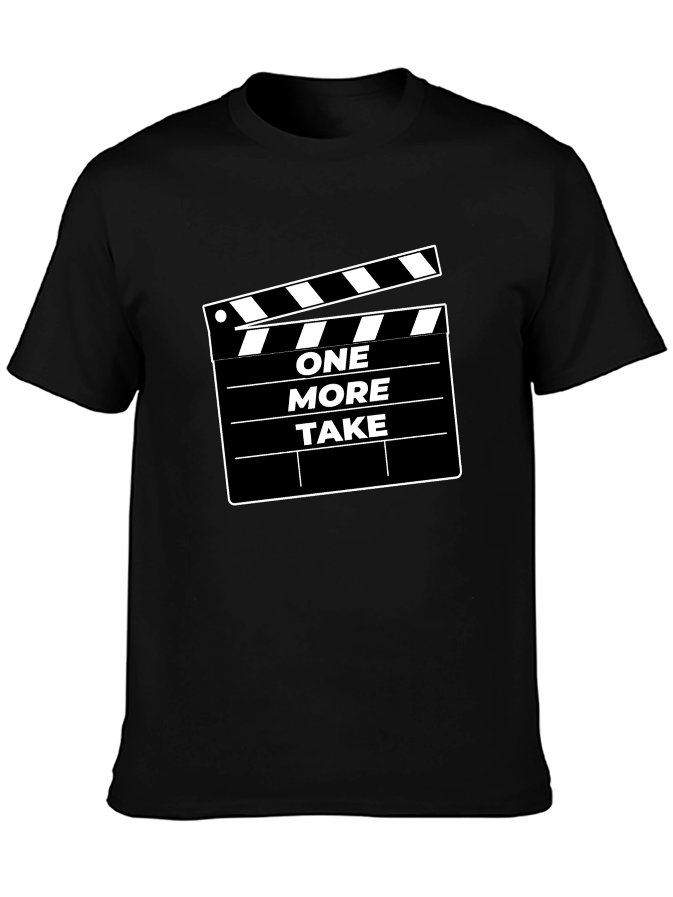One More Take Black Graphic Tee