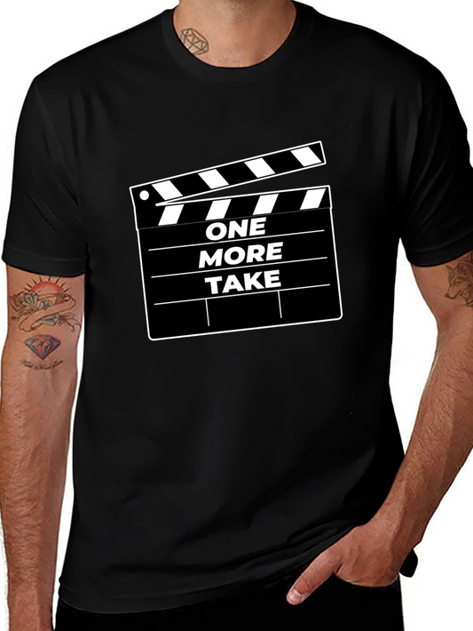One More Take Black Graphic Tee