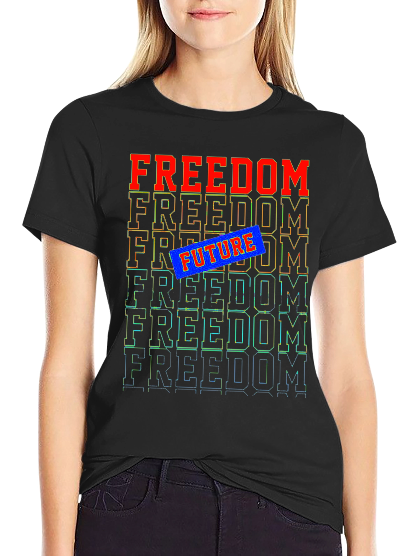 Freedom Future Graphic Tee - Stylish Comfort