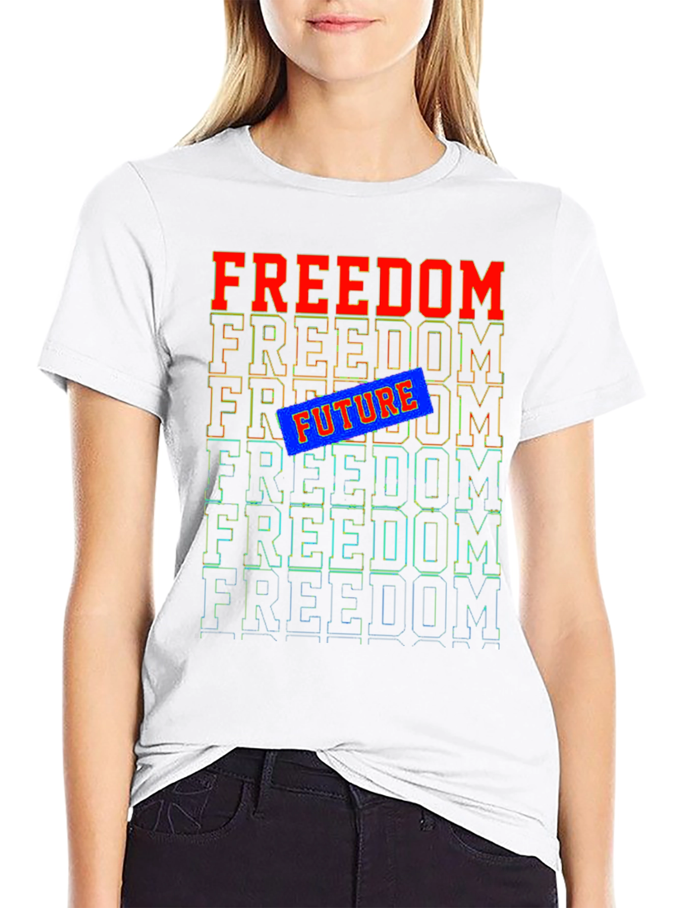 Freedom Future Graphic Tee - Stylish Comfort