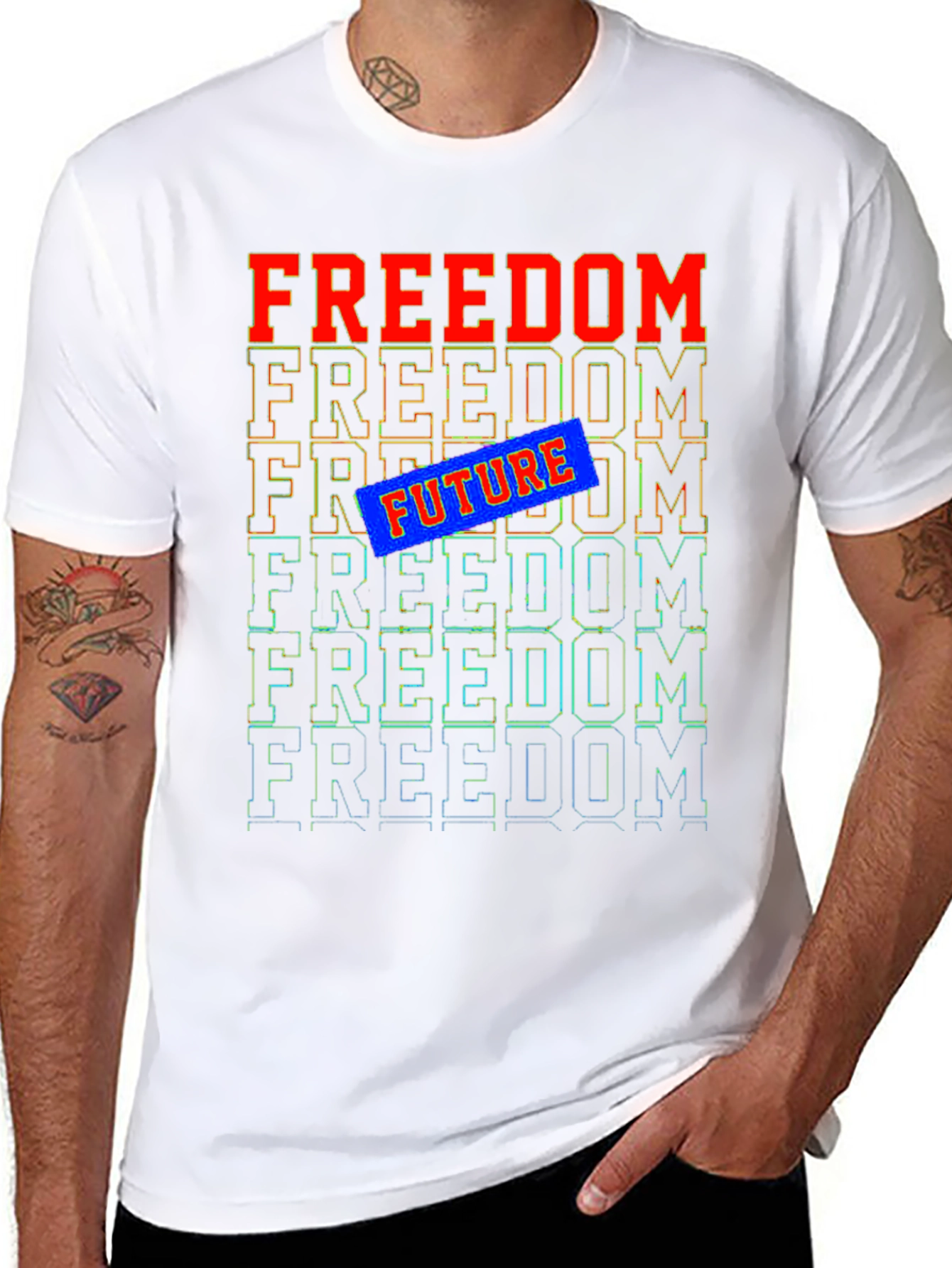 Freedom Future Graphic Tee - Stylish Comfort