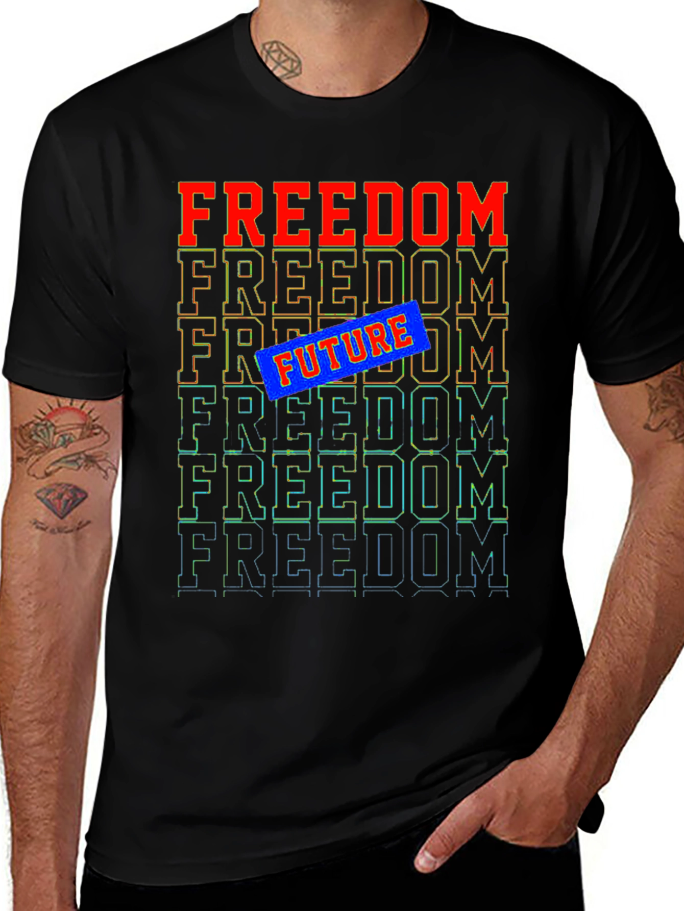 Freedom Future Graphic Tee - Stylish Comfort
