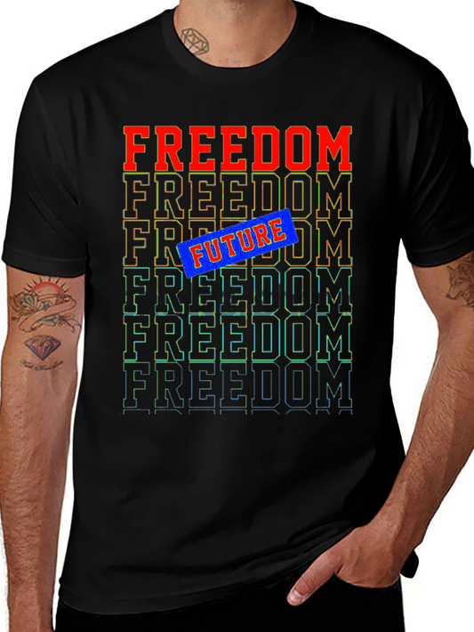 Freedom Future Graphic Tee - Stylish Comfort