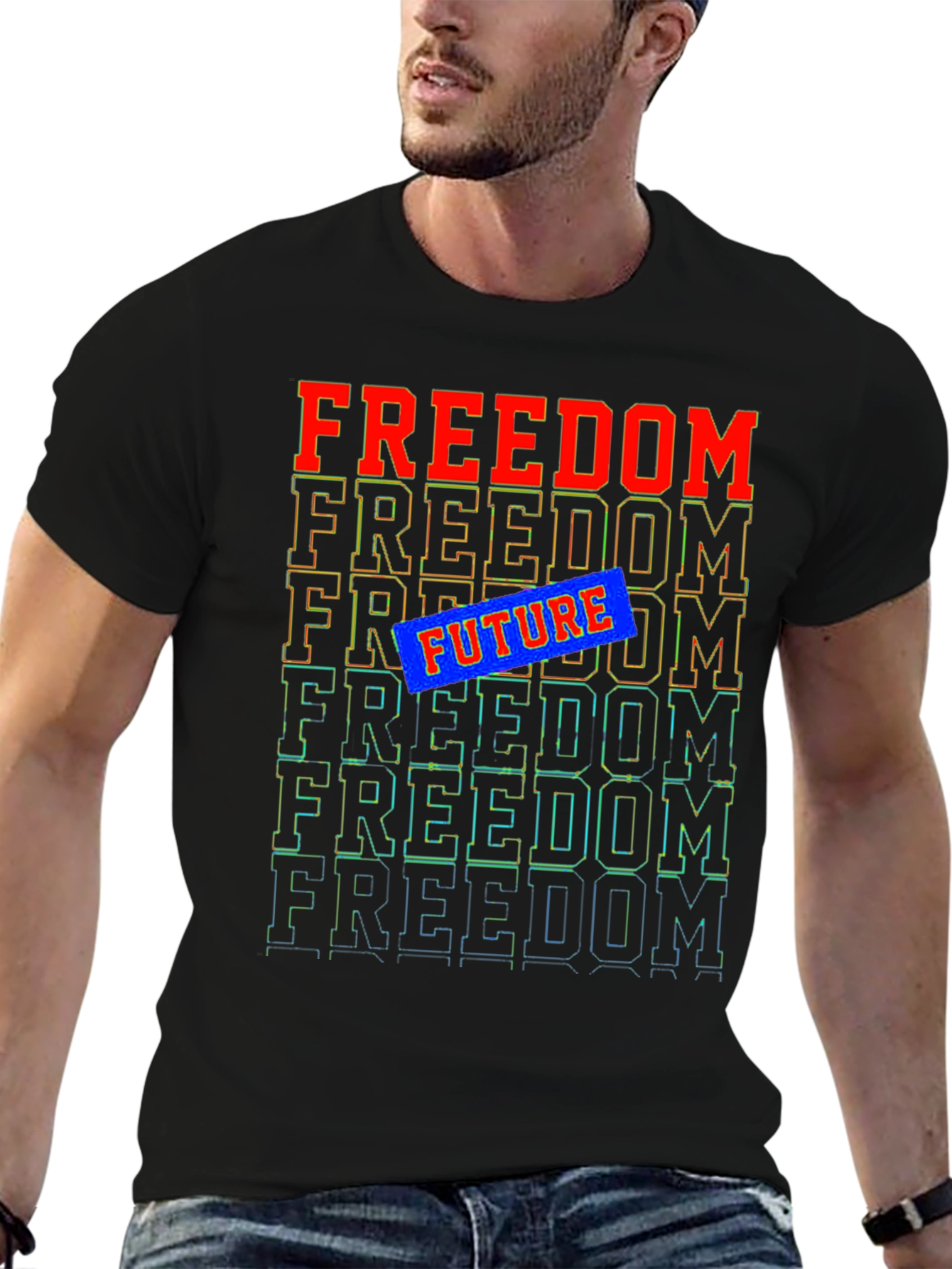Freedom Future Graphic Tee - Stylish Comfort