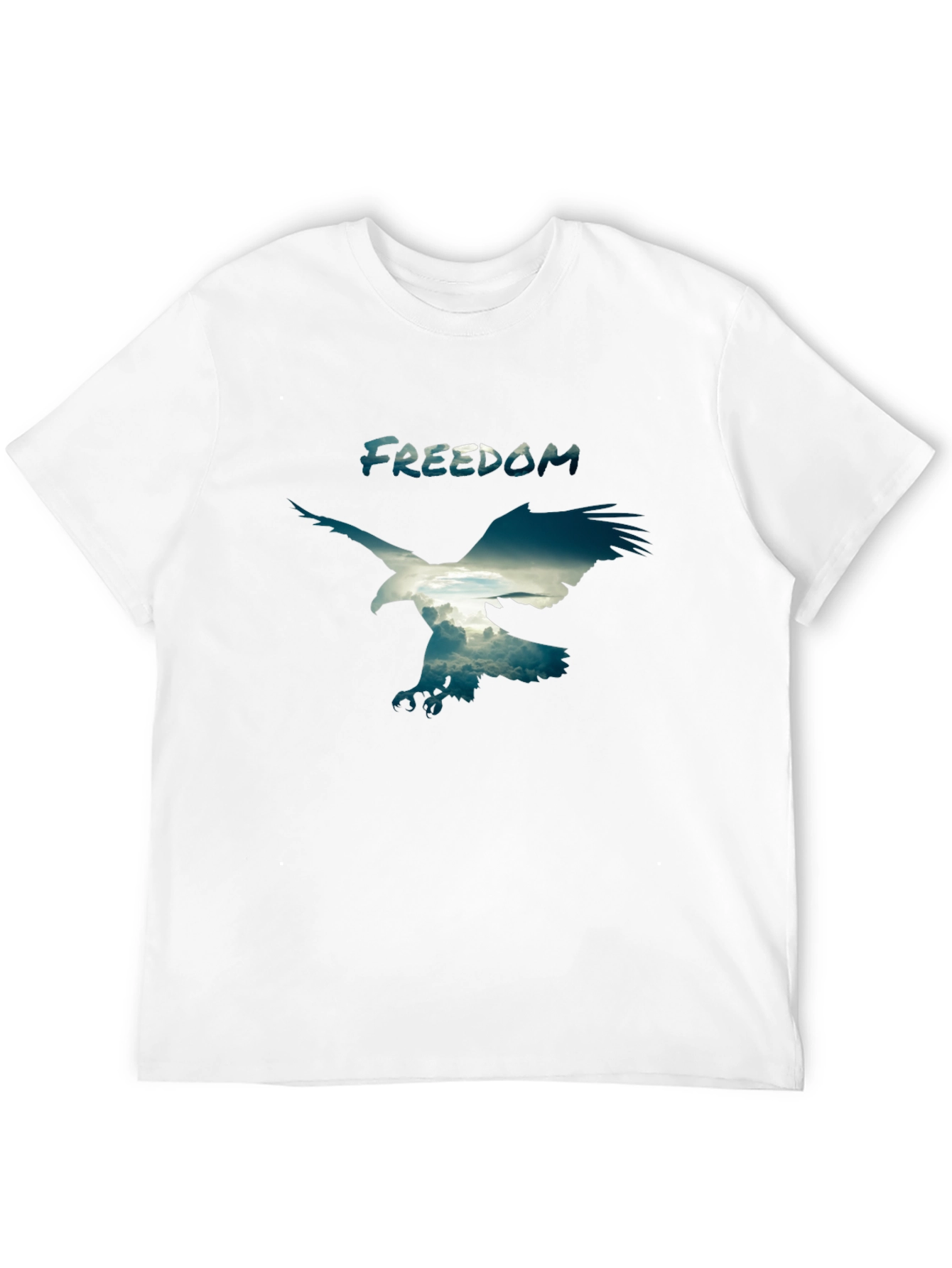 Freedom Eagle Graphic Black T-Shirt