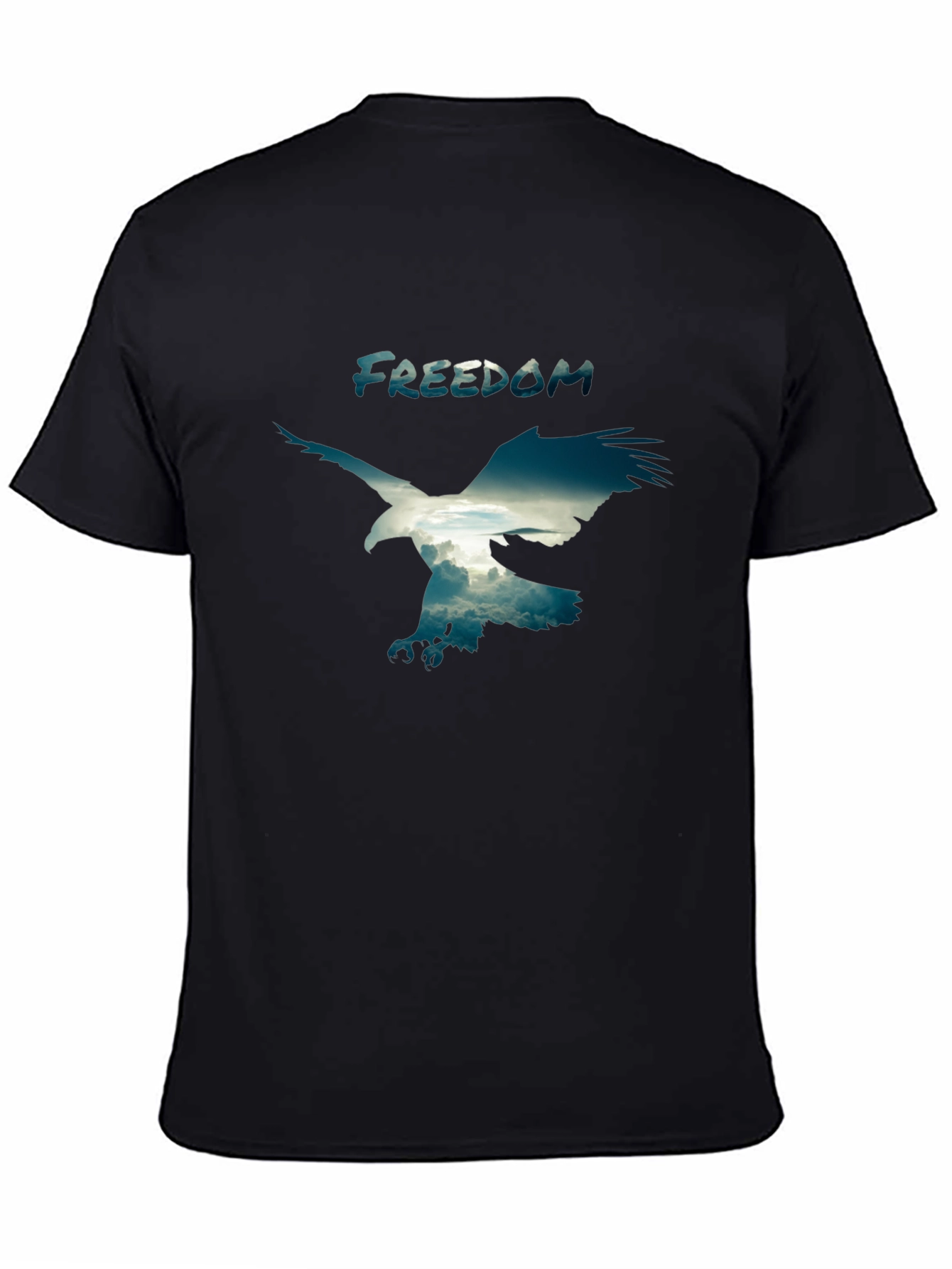 Freedom Eagle Graphic Black T-Shirt