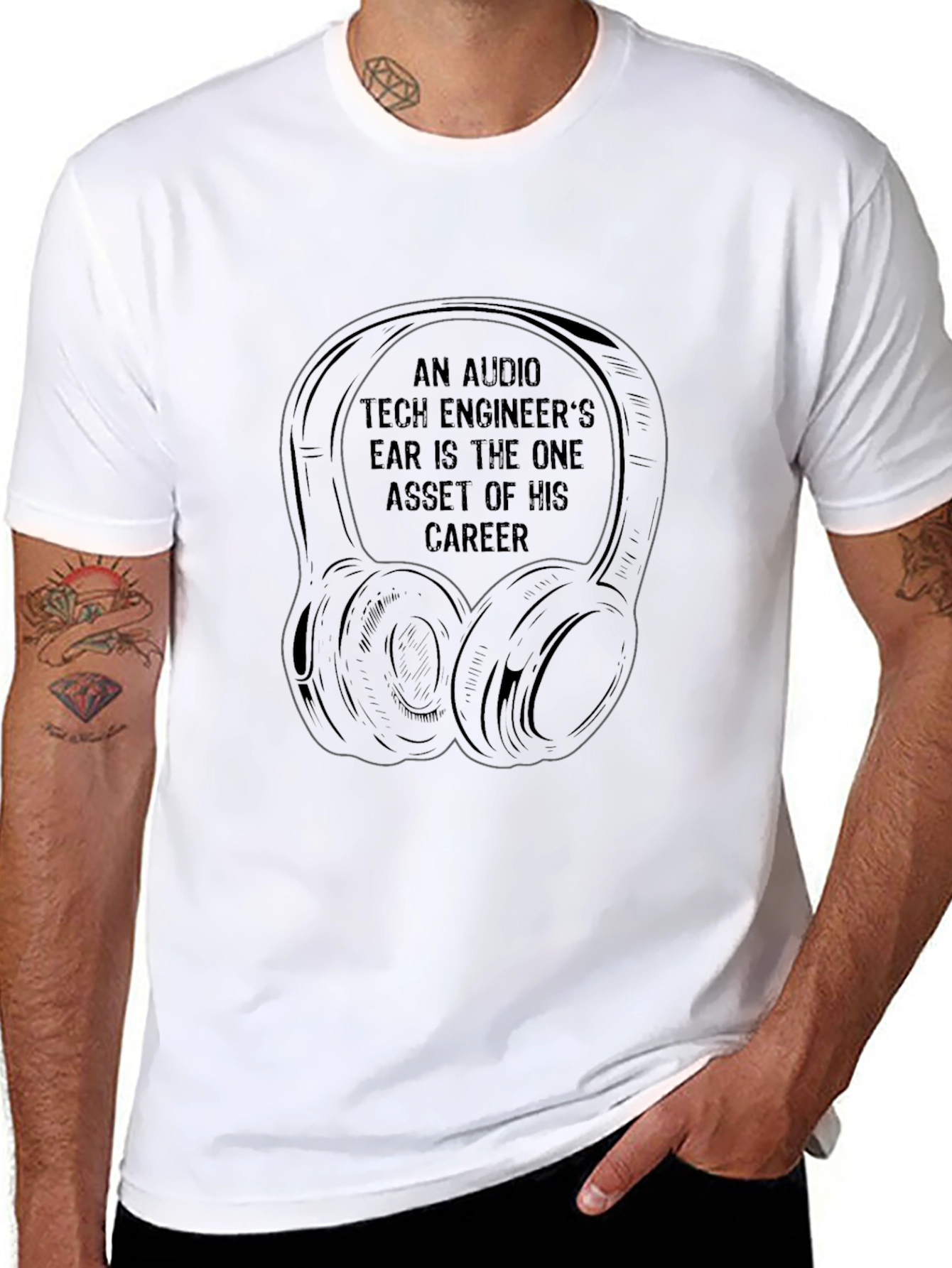 Audio Tech Engineer T-Shirt - Ear Asset Career