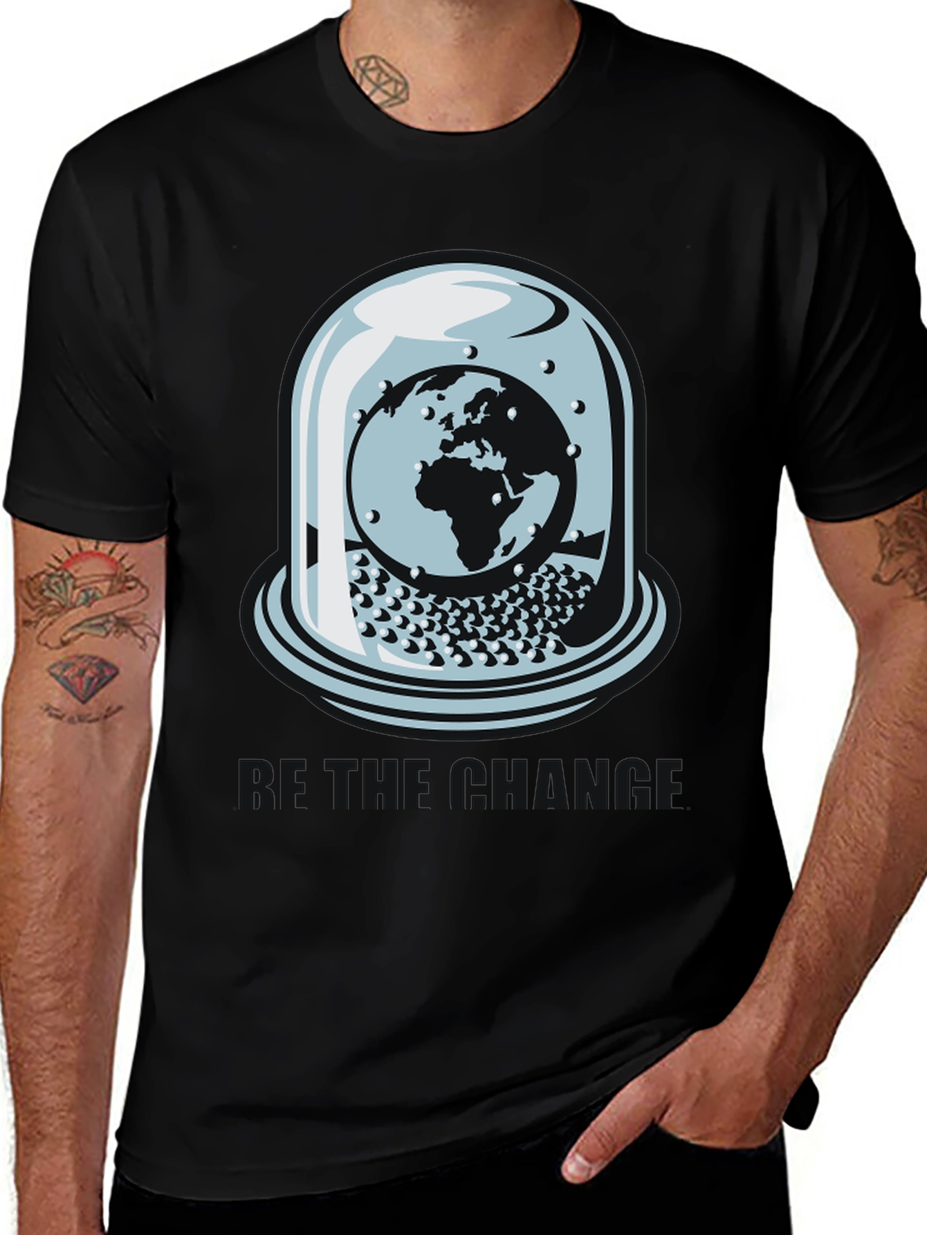 World Under Glass Black T-Shirt