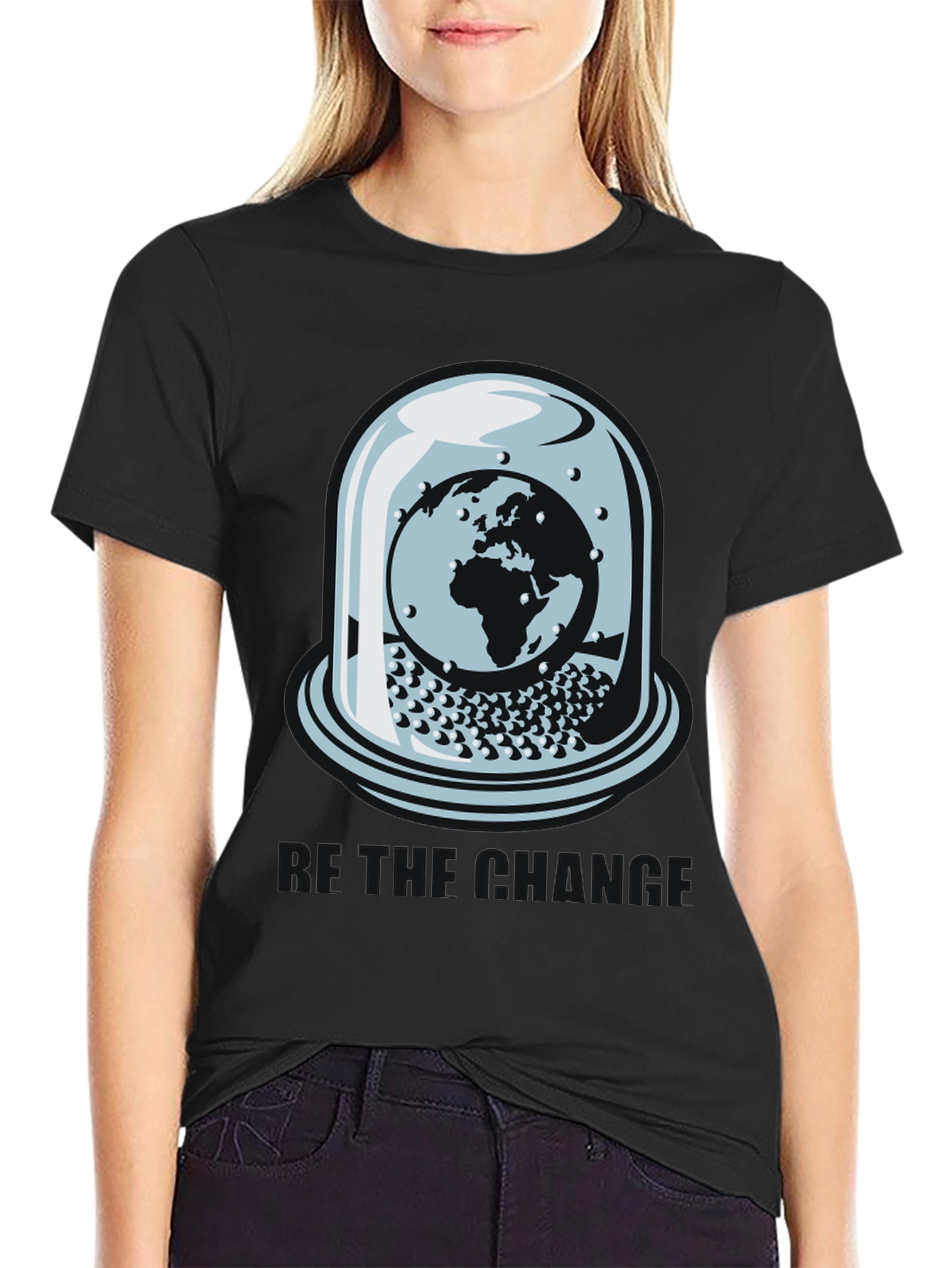 World Under Glass Black T-Shirt