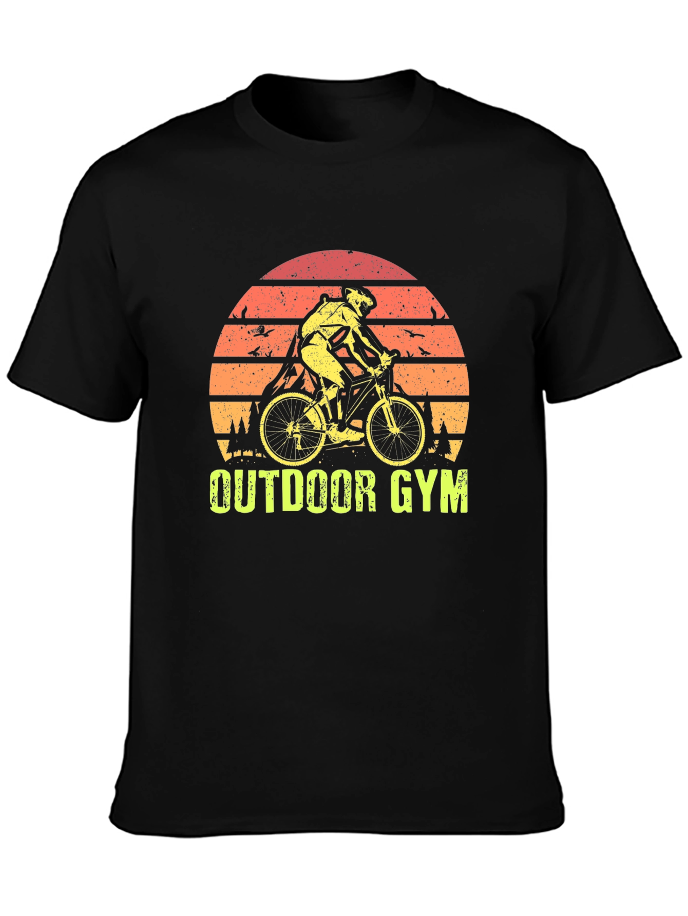 Outdoor Gym Cyclist Graphic T-Shirt