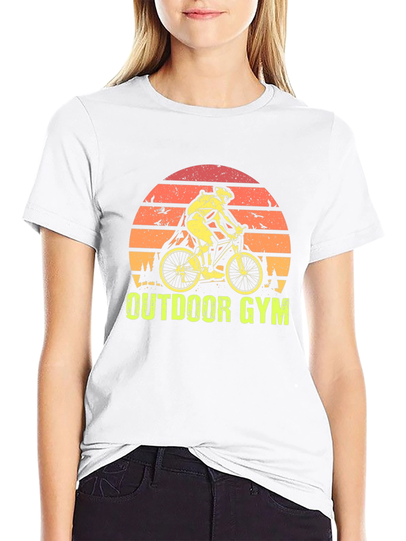 Outdoor Gym Cyclist Graphic T-Shirt