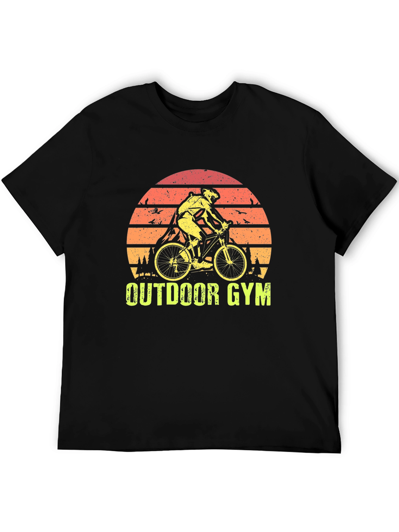 Outdoor Gym Cyclist Graphic T-Shirt