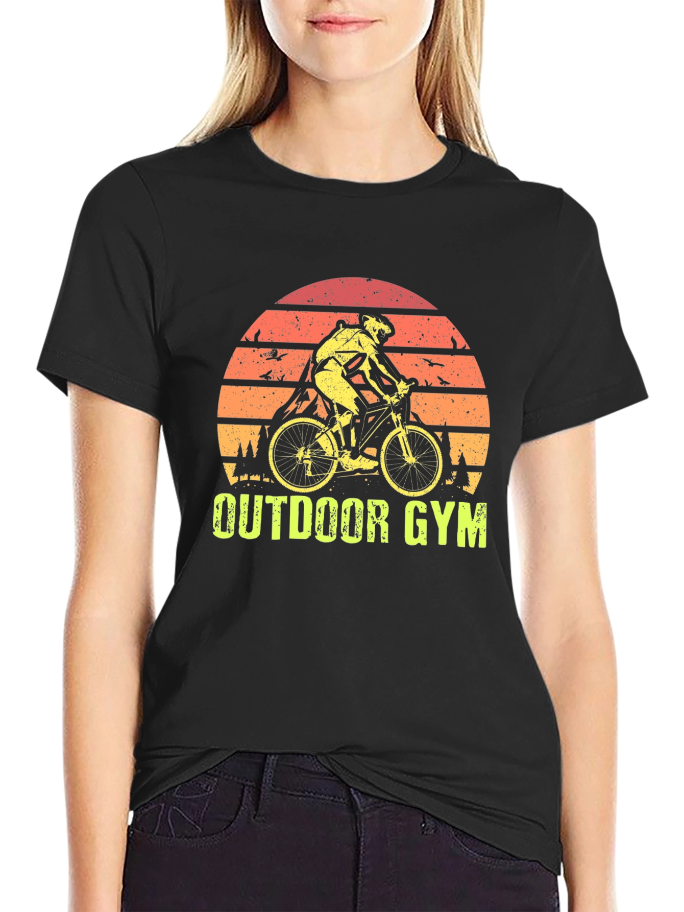 Outdoor Gym Cyclist Graphic T-Shirt