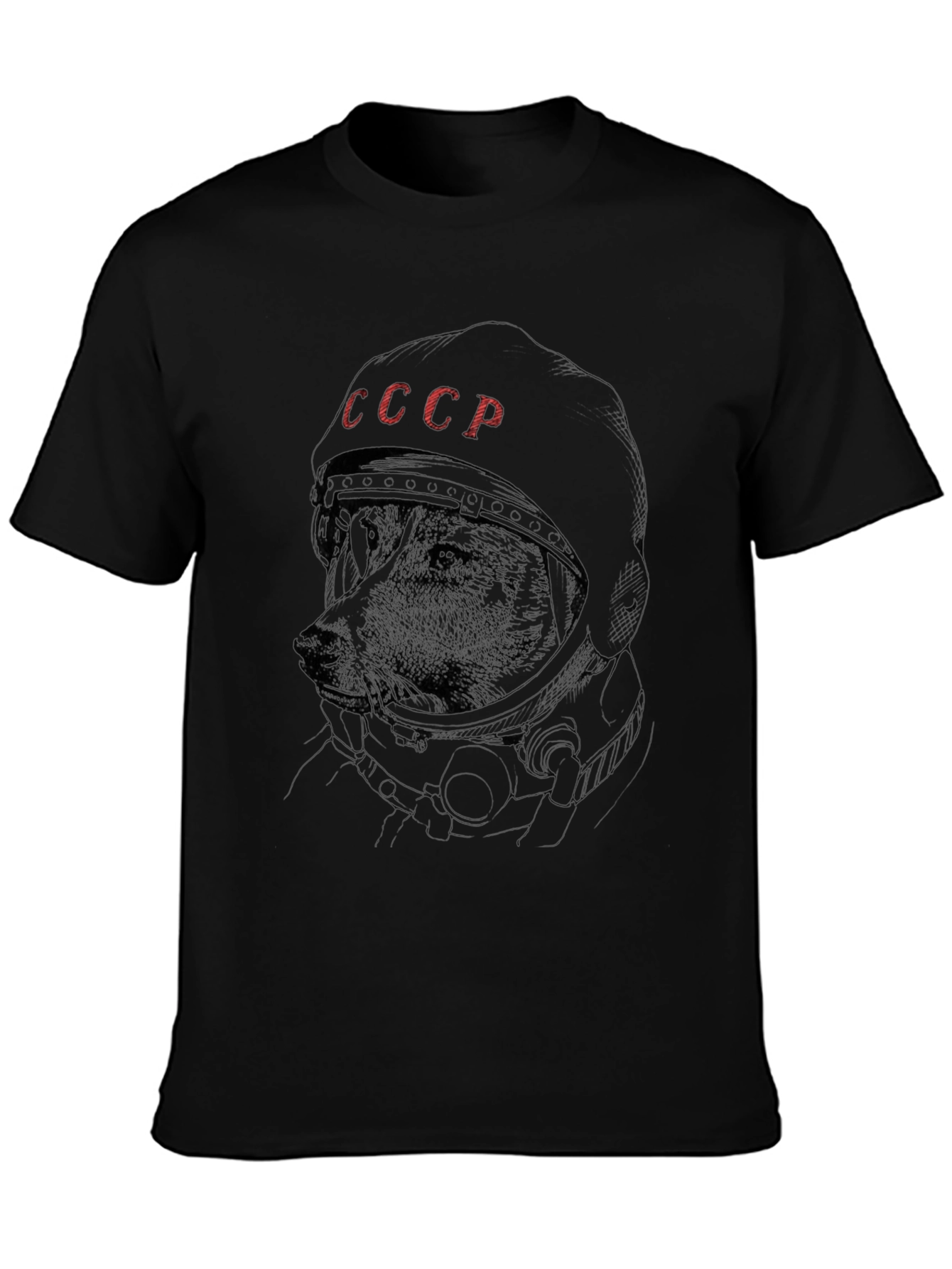 Dog Astronaut USSR T-Shirt - Space Dog Laika