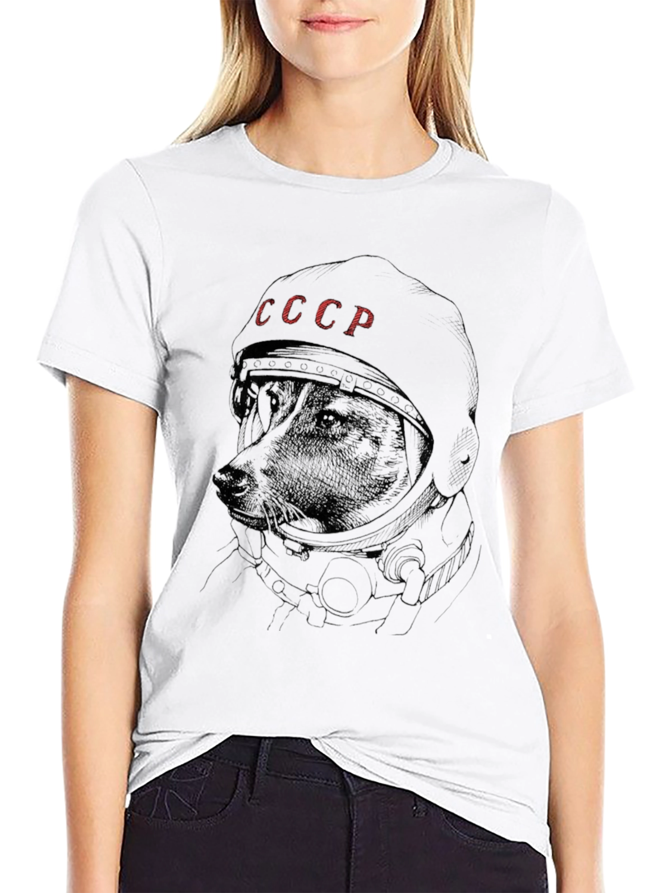 Dog Astronaut USSR T-Shirt - Space Dog Laika
