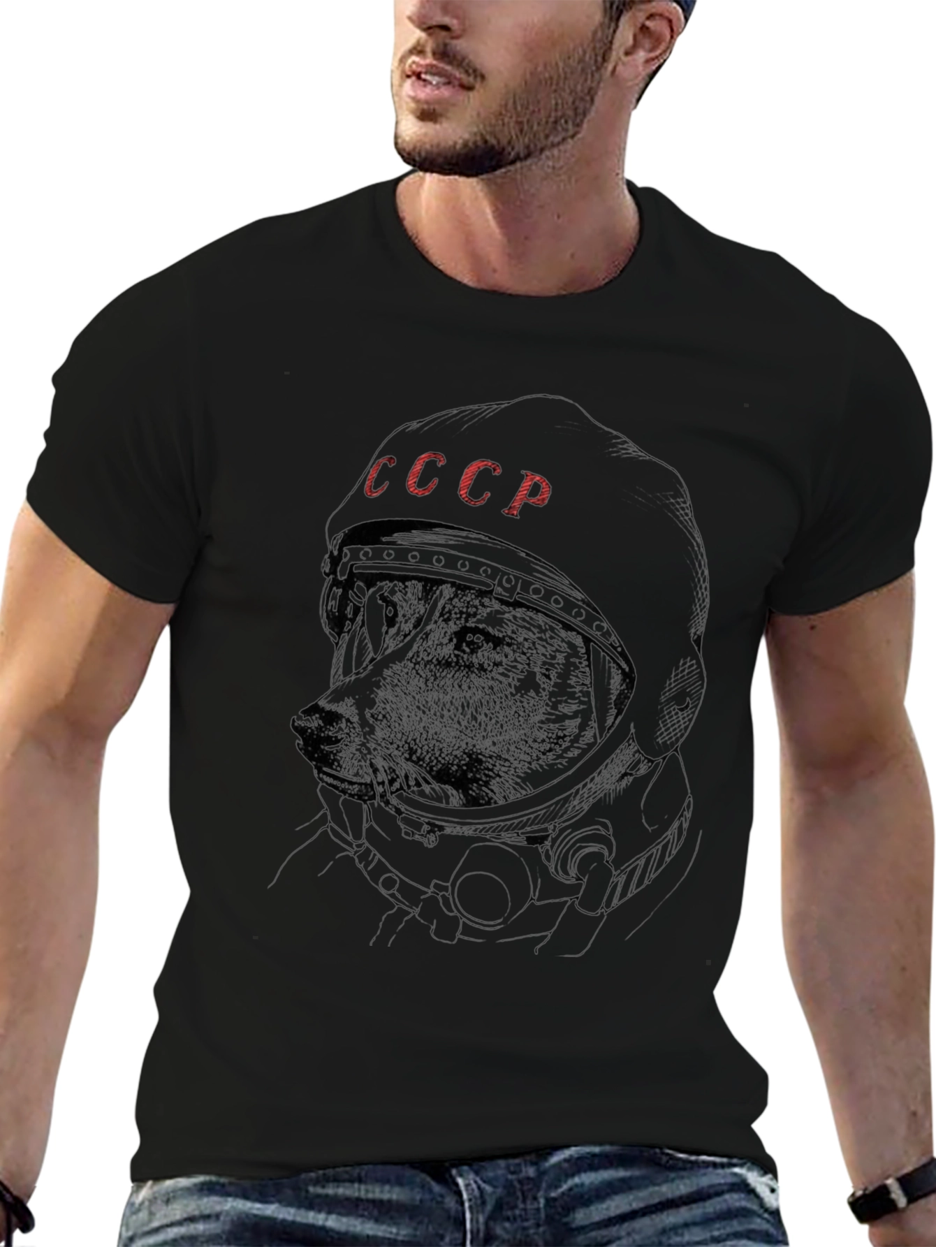 Dog Astronaut USSR T-Shirt - Space Dog Laika