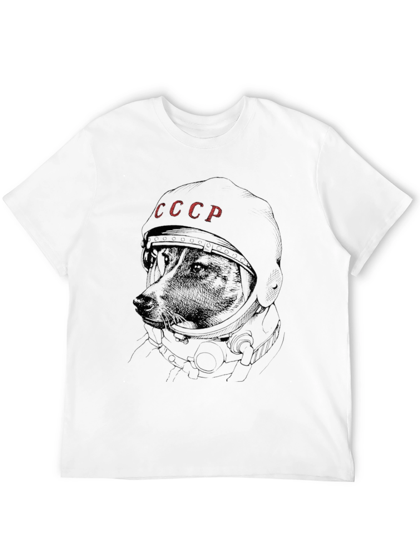 Dog Astronaut USSR T-Shirt - Space Dog Laika