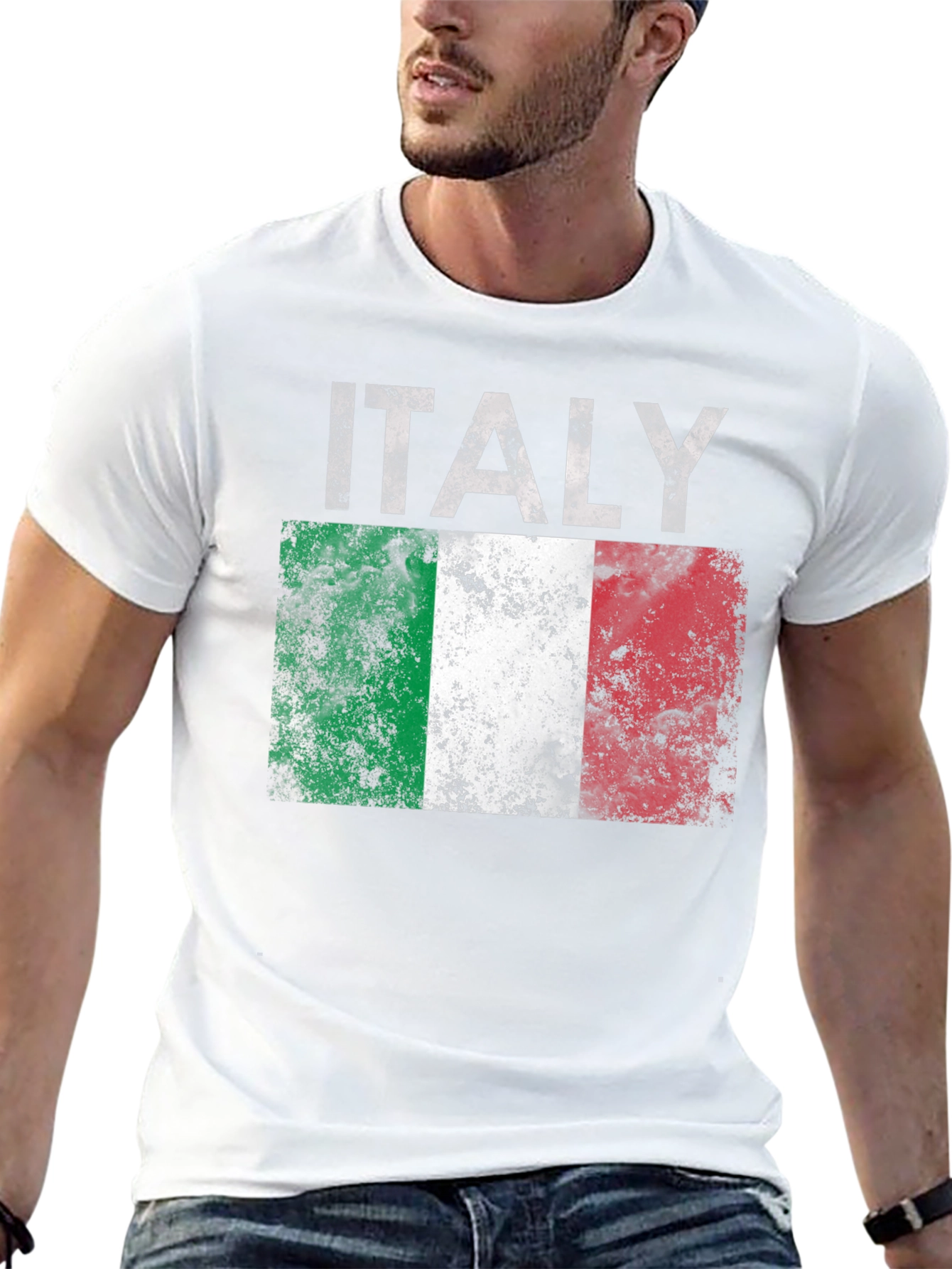 Italy Flag T-Shirt - Distressed Italian Pride Tee