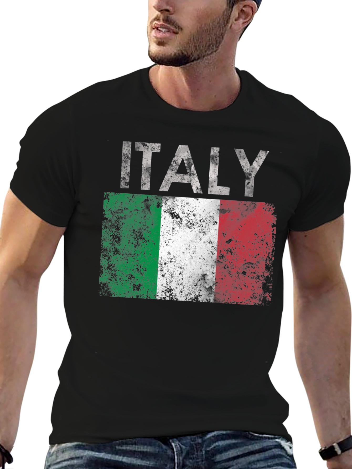 Italy Flag T-Shirt - Distressed Italian Pride Tee