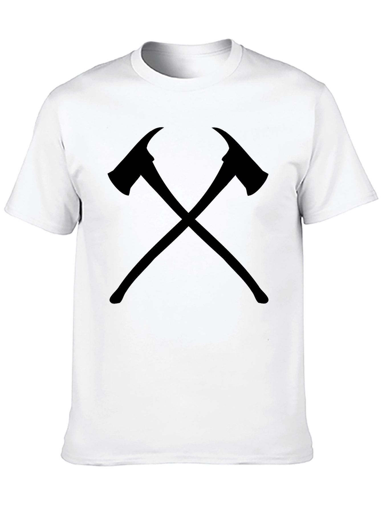 Firefighter Axe Black Graphic Tee Shirt