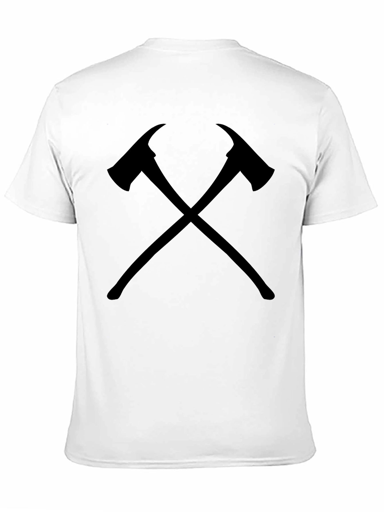 Firefighter Axe Black Graphic Tee Shirt