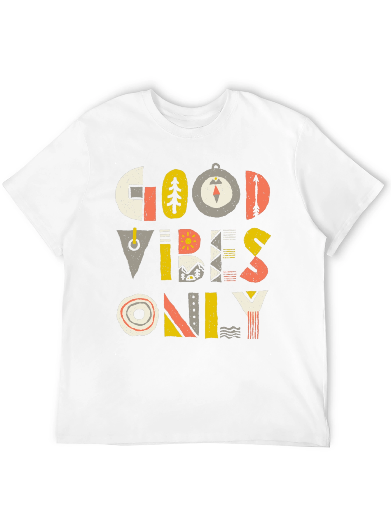 Good Vibes Only Graphic Tee - Mens Black T-Shirt