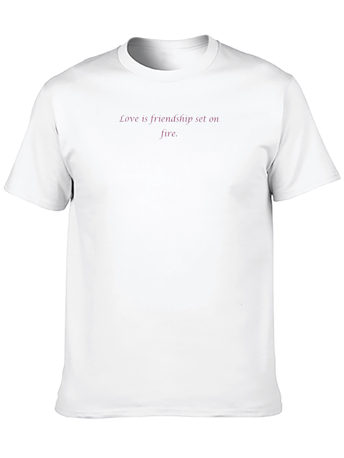 Love Is Friendship Set On Fire - Black T-Shirt