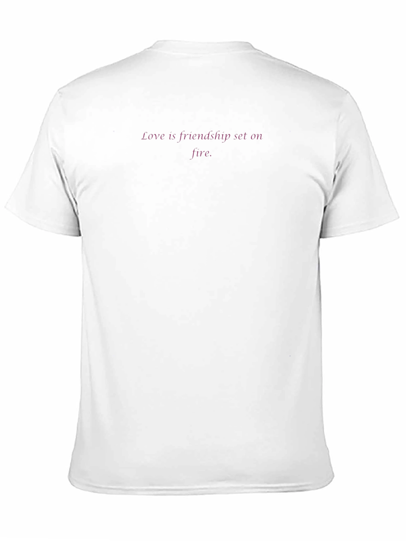 Love Is Friendship Set On Fire - Black T-Shirt
