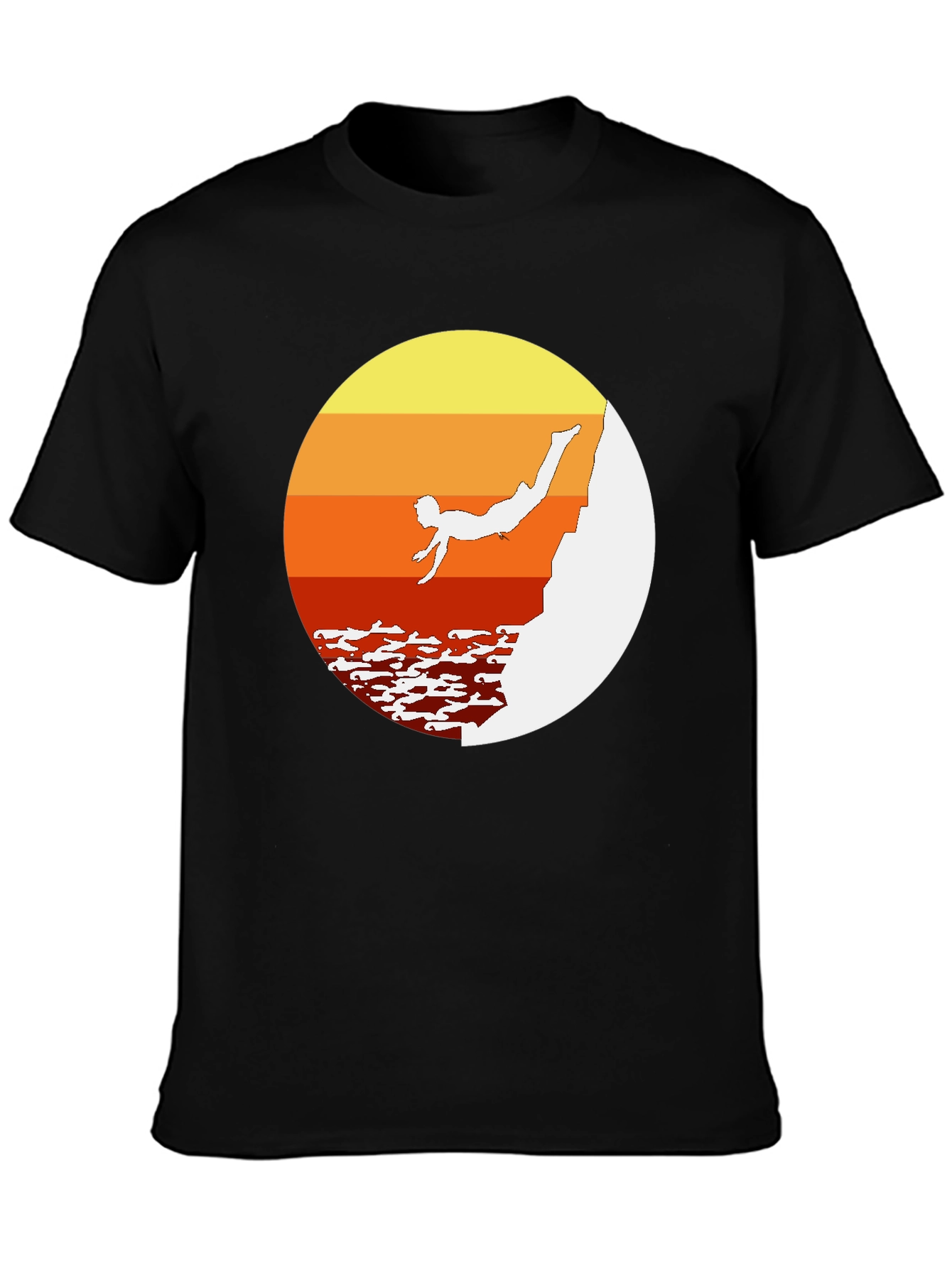 Cliff Diver Retro T-Shirt