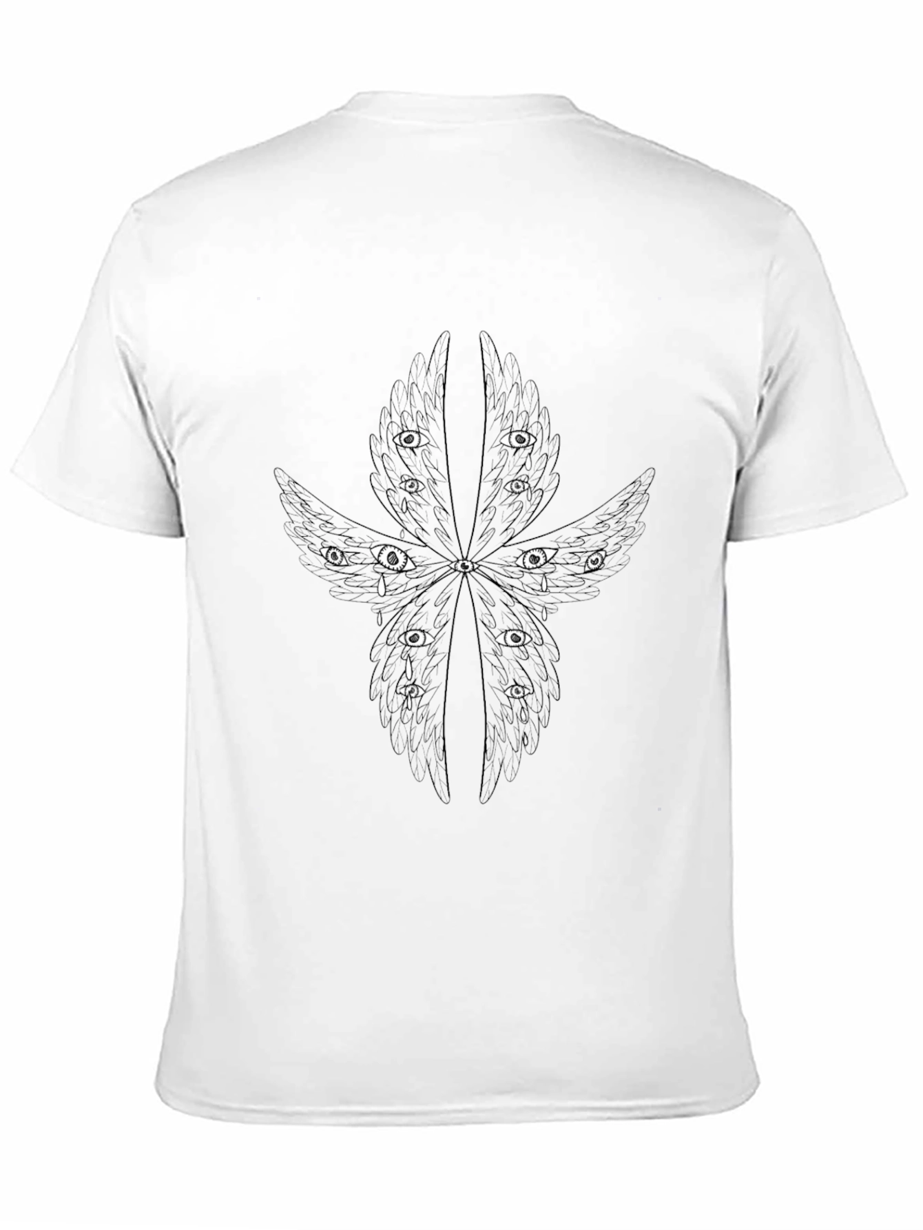 Eye Wing Graphic T-Shirt - Black