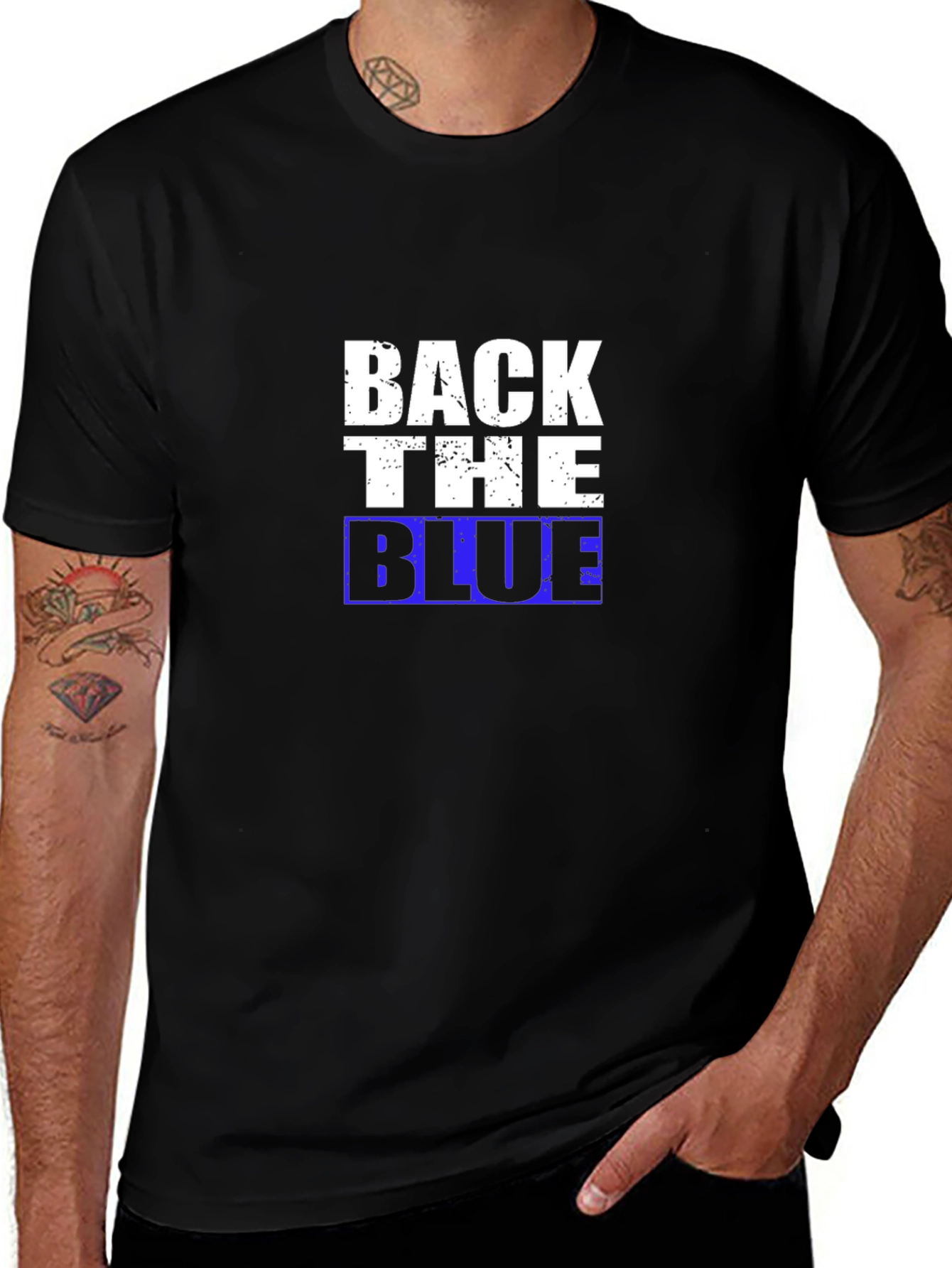 Back The Blue Graphic T-Shirt