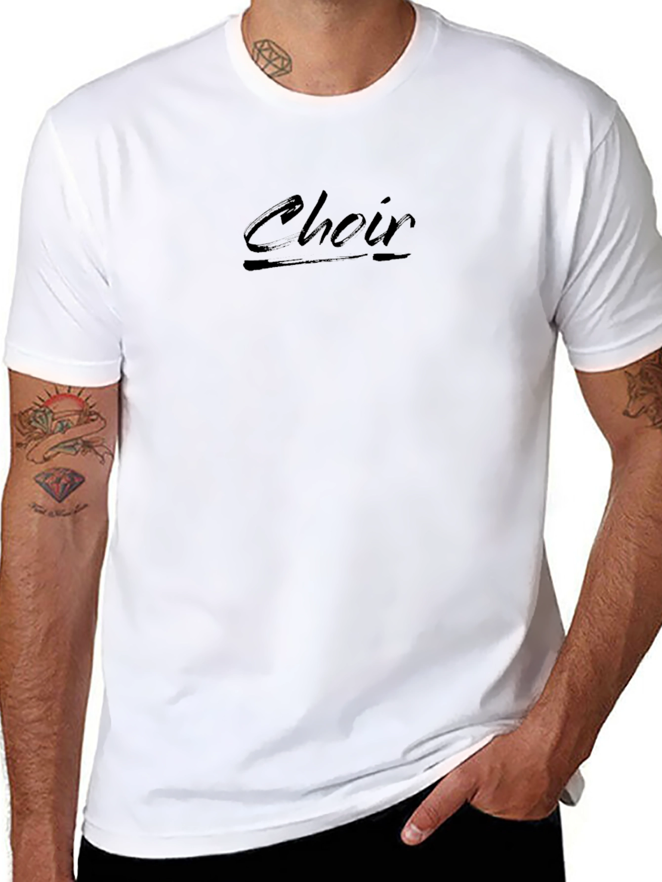 Choir Script Black T-Shirt