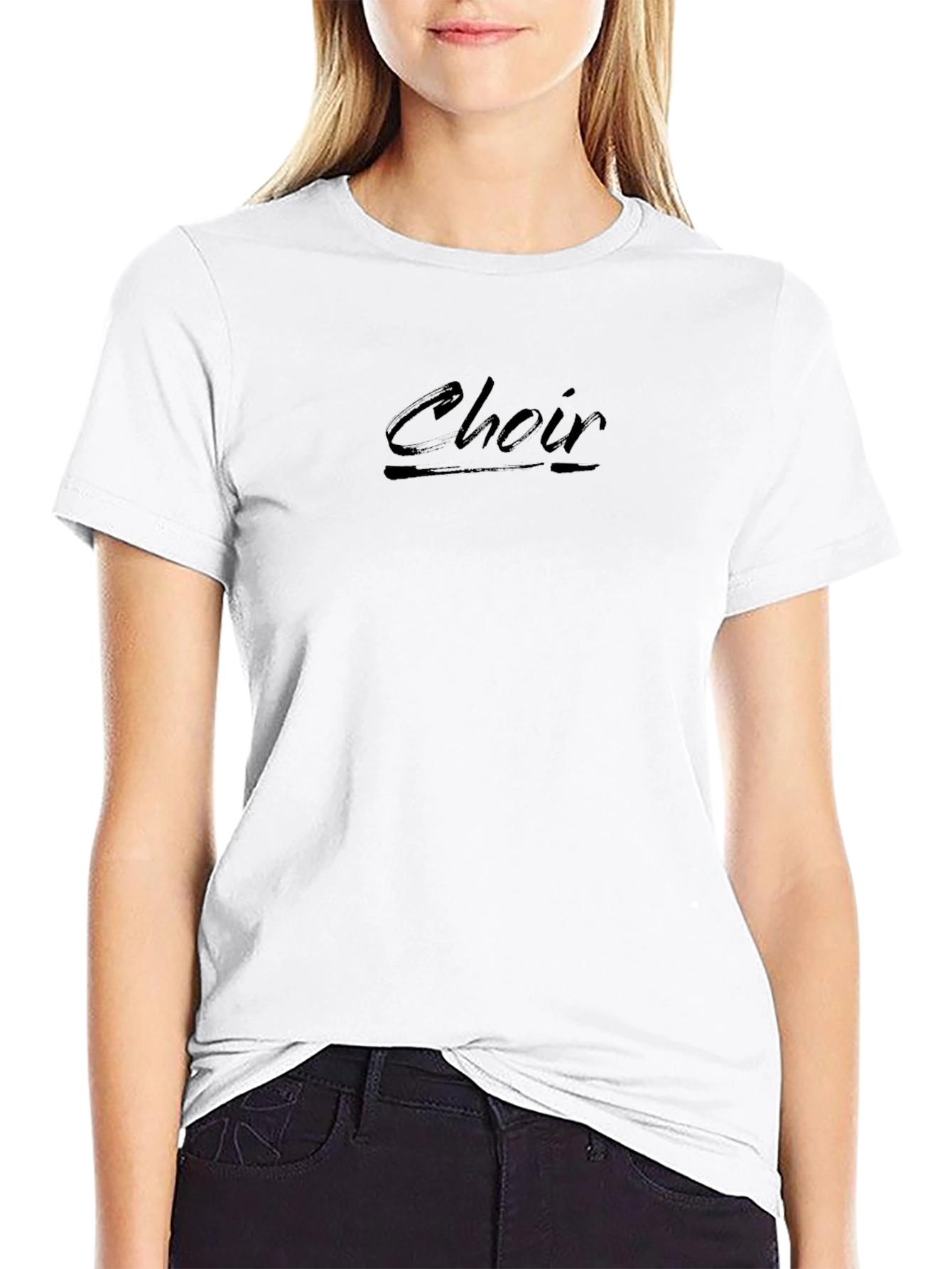 Choir Script Black T-Shirt