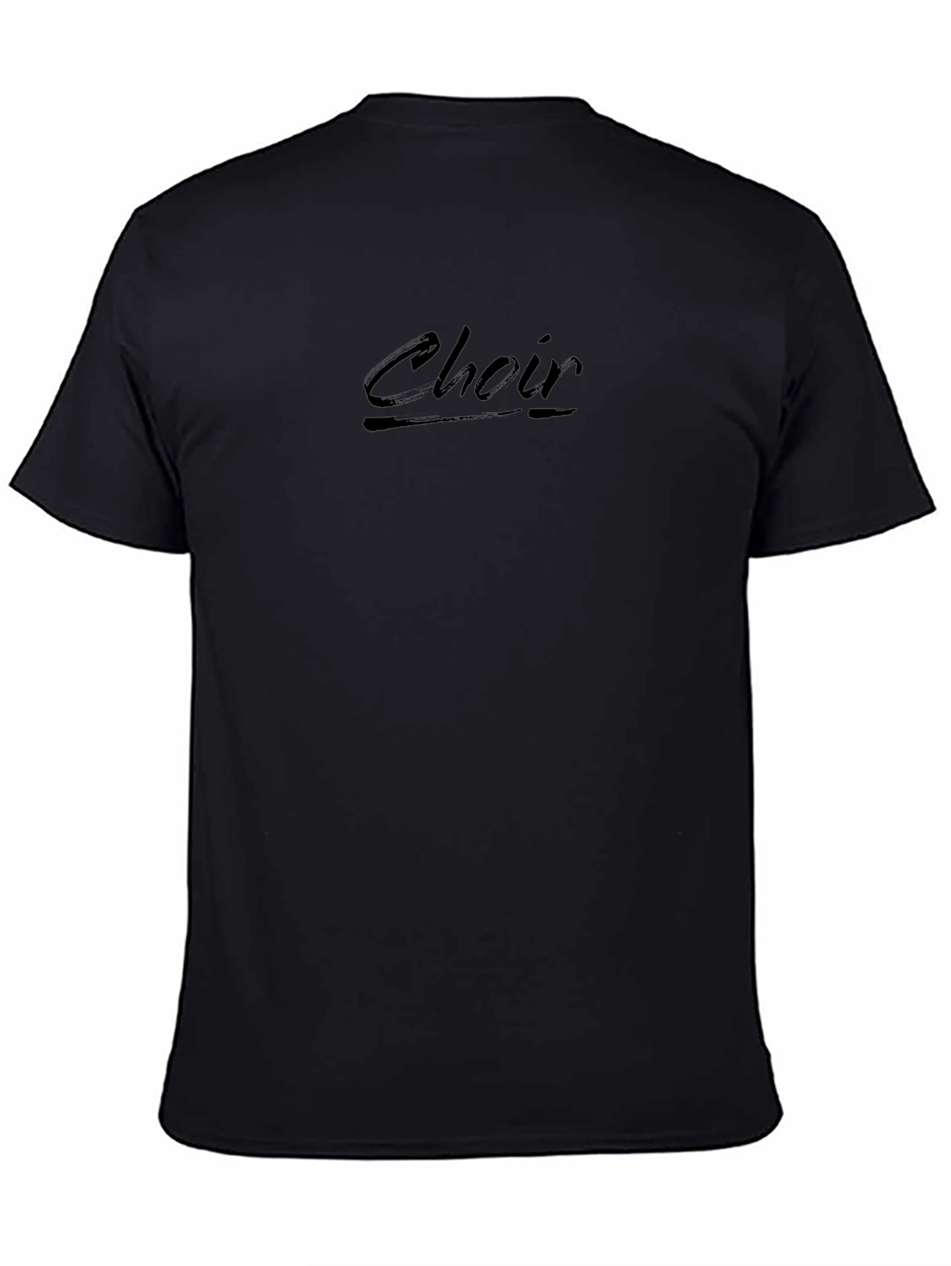 Choir Script Black T-Shirt