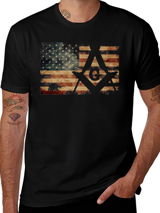 American Flag Masonic T-Shirt