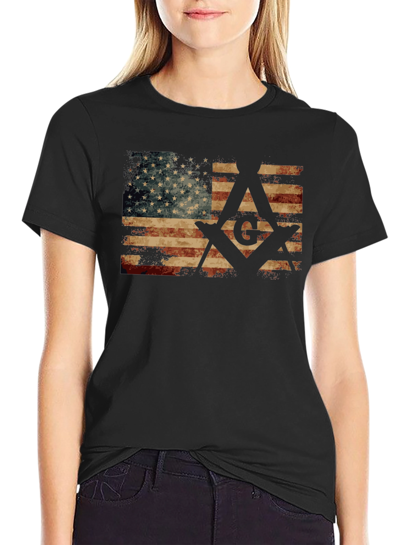 American Flag Masonic T-Shirt