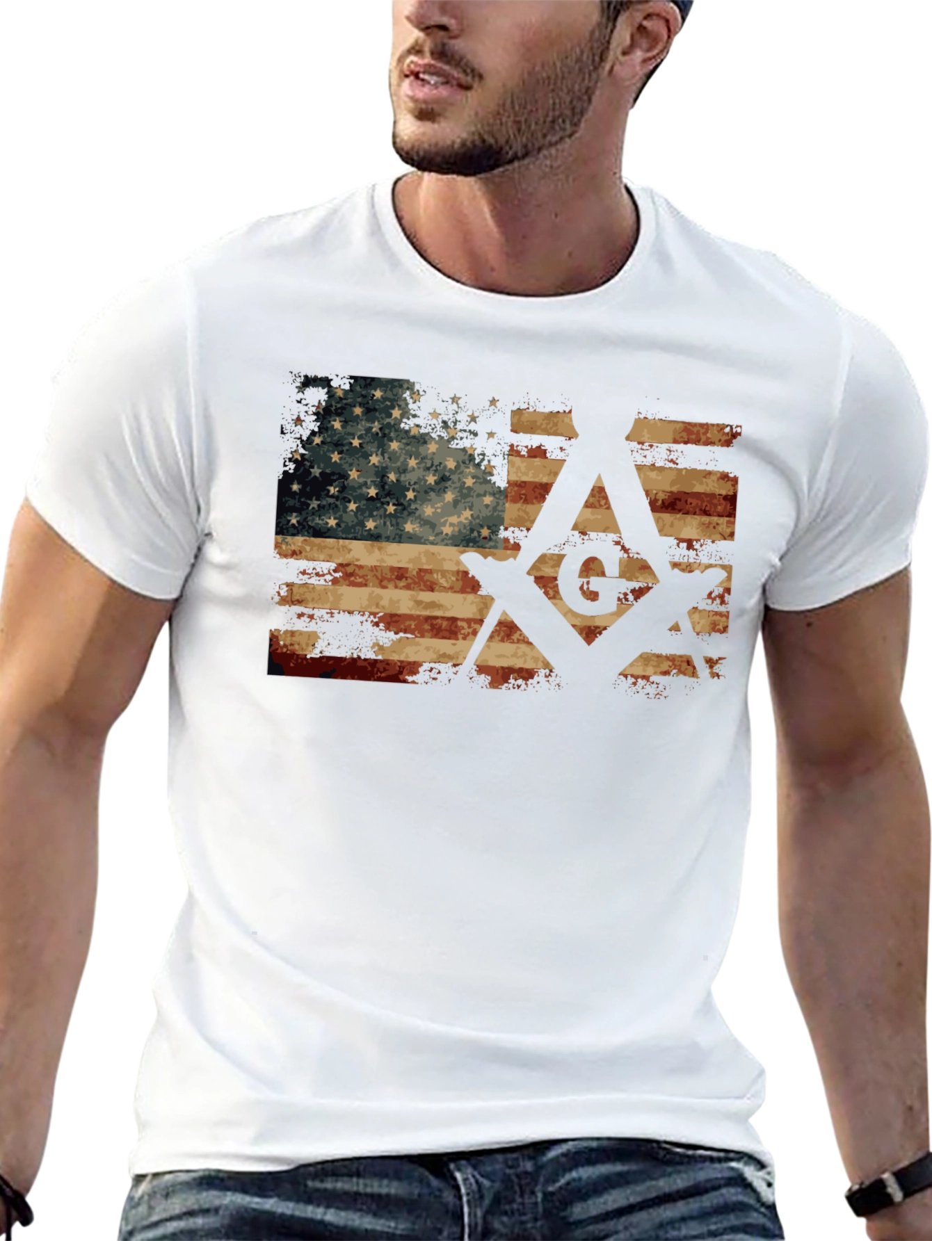 American Flag Masonic T-Shirt