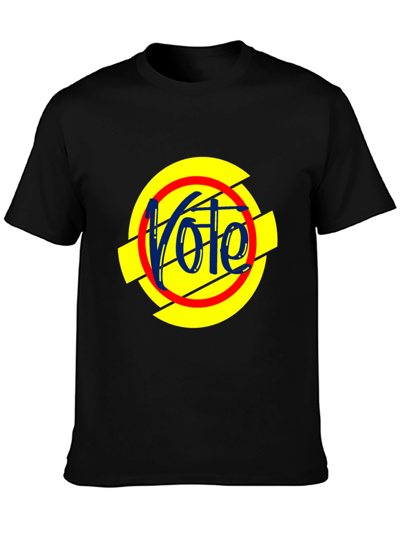 Vote Design Black T-Shirt