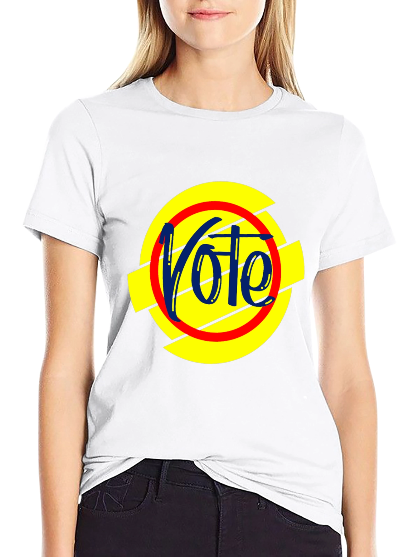 Vote Design Black T-Shirt
