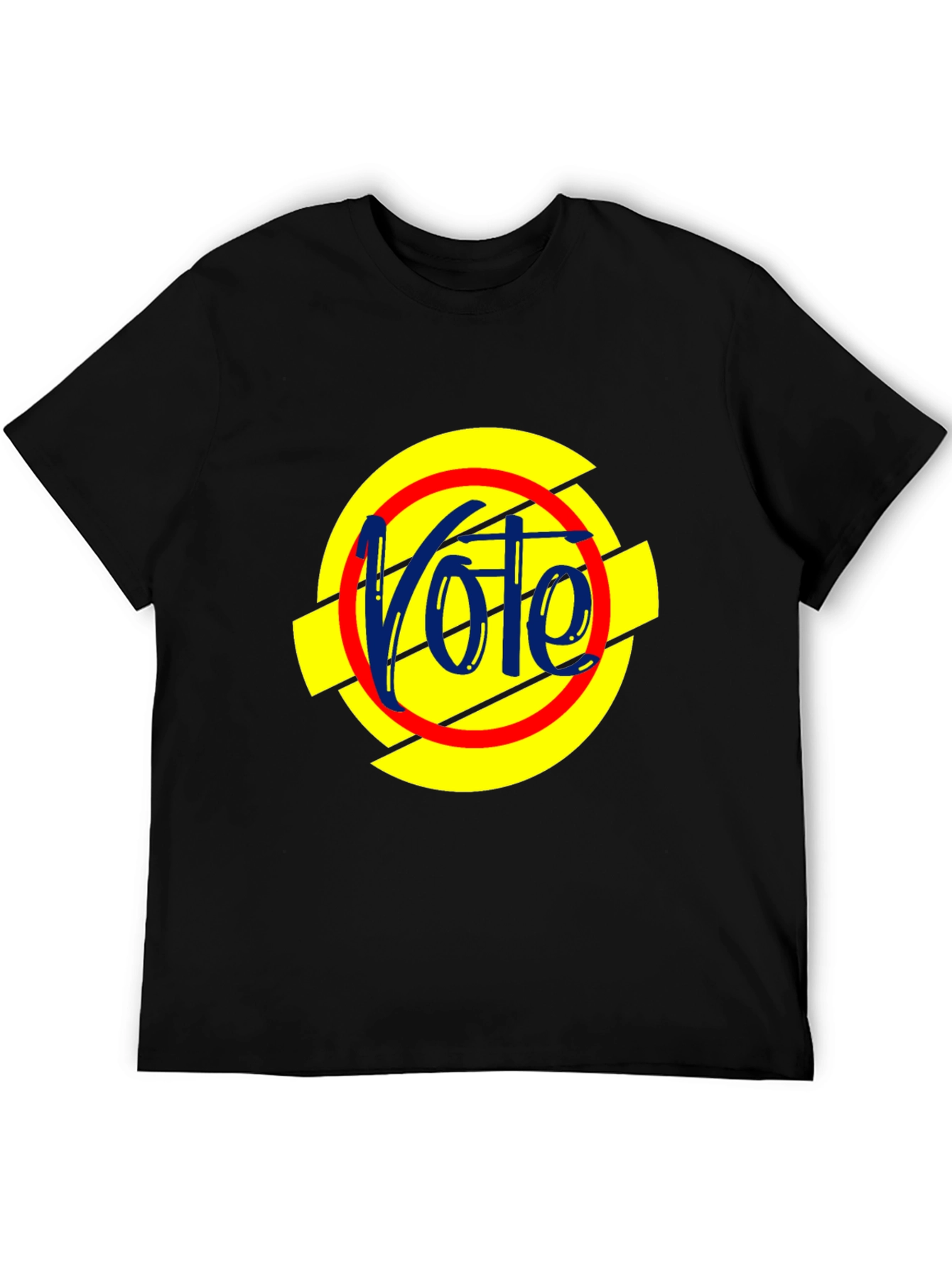 Vote Design Black T-Shirt