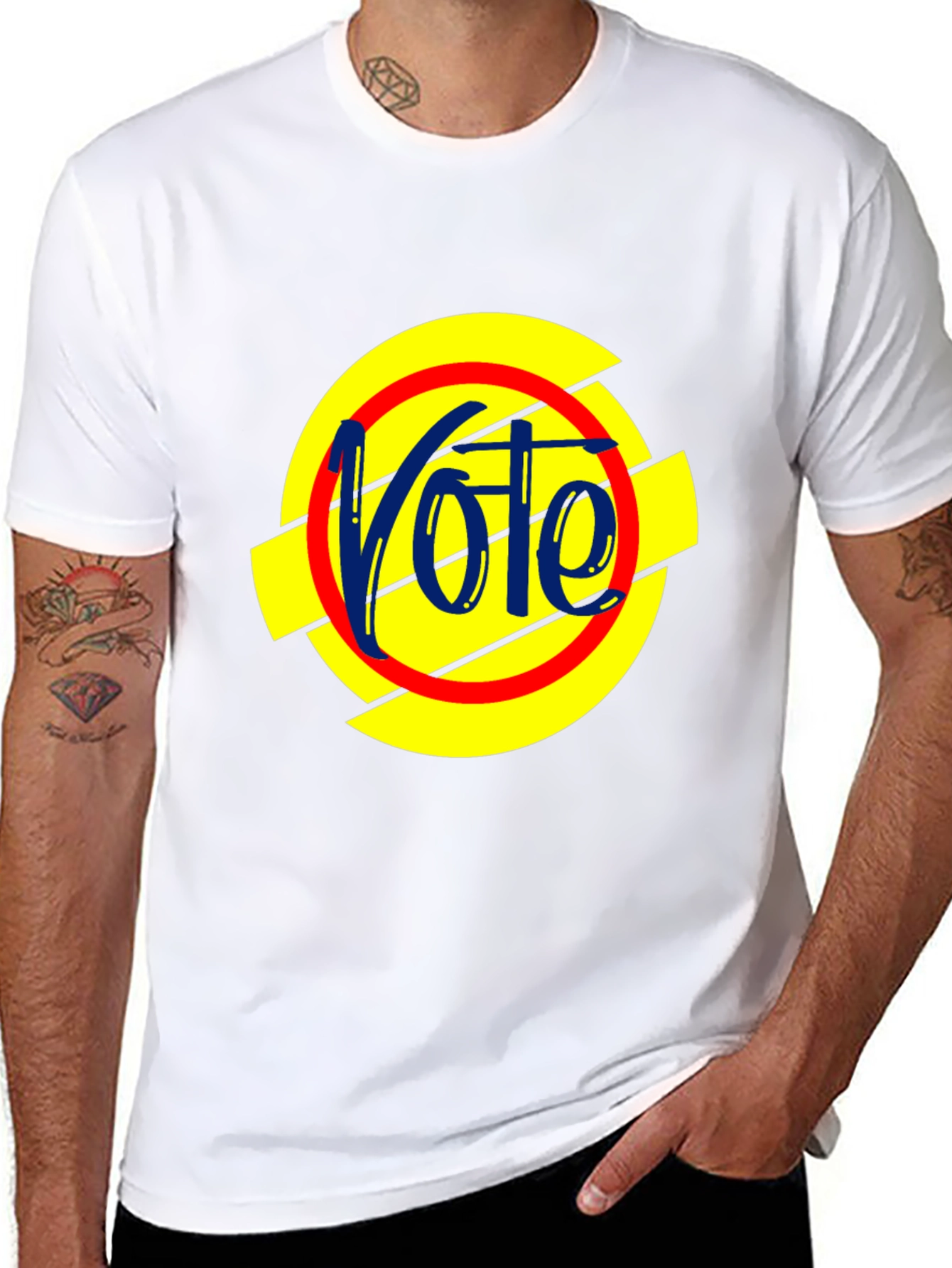 Vote Design Black T-Shirt